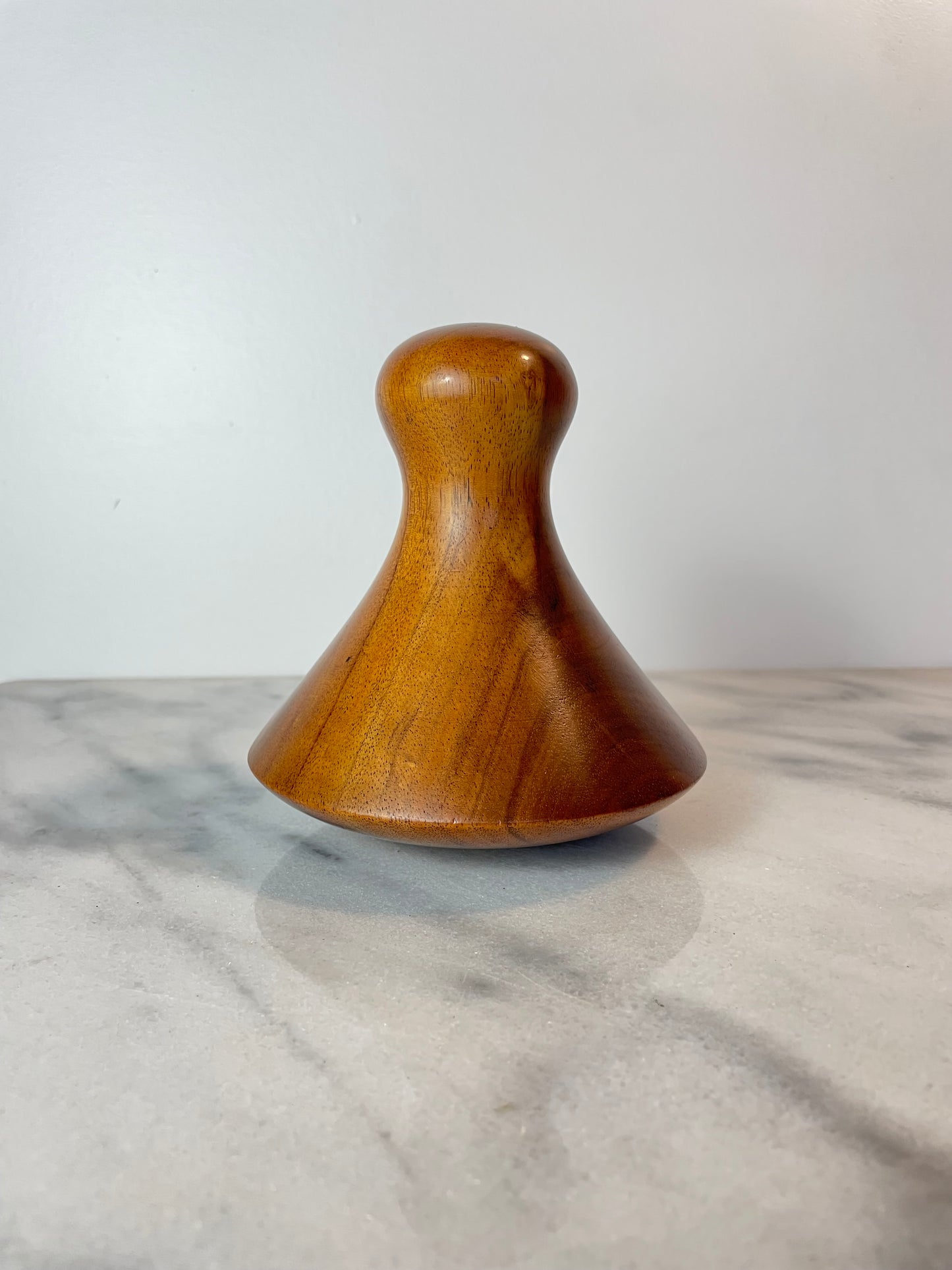 Vintage Hawaiian Koa Wood Poi Pounder by Brantley Center, Honokaa Hawaii