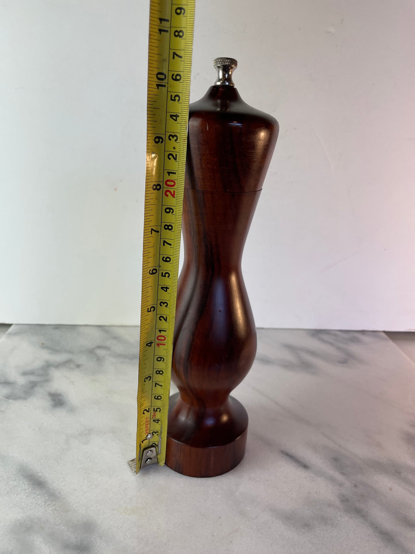 Signed Vintage Exotic Goncalo Alves Tigerwood Pepper Grinder – Studio Handcrafted Woodcraft