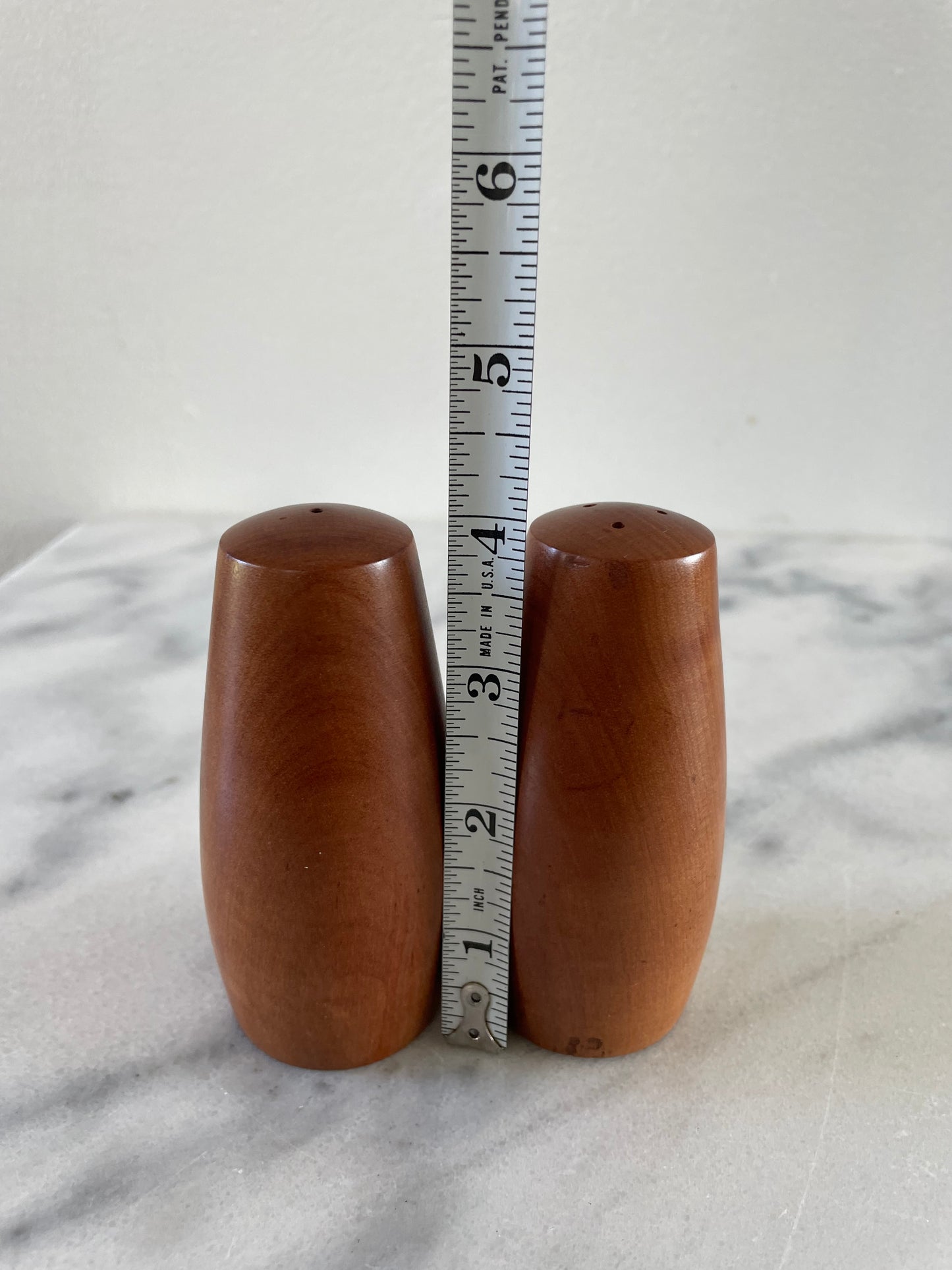 Mid 20th Century Danish Modern Teak Salt & Pepper Shakers- a Pair