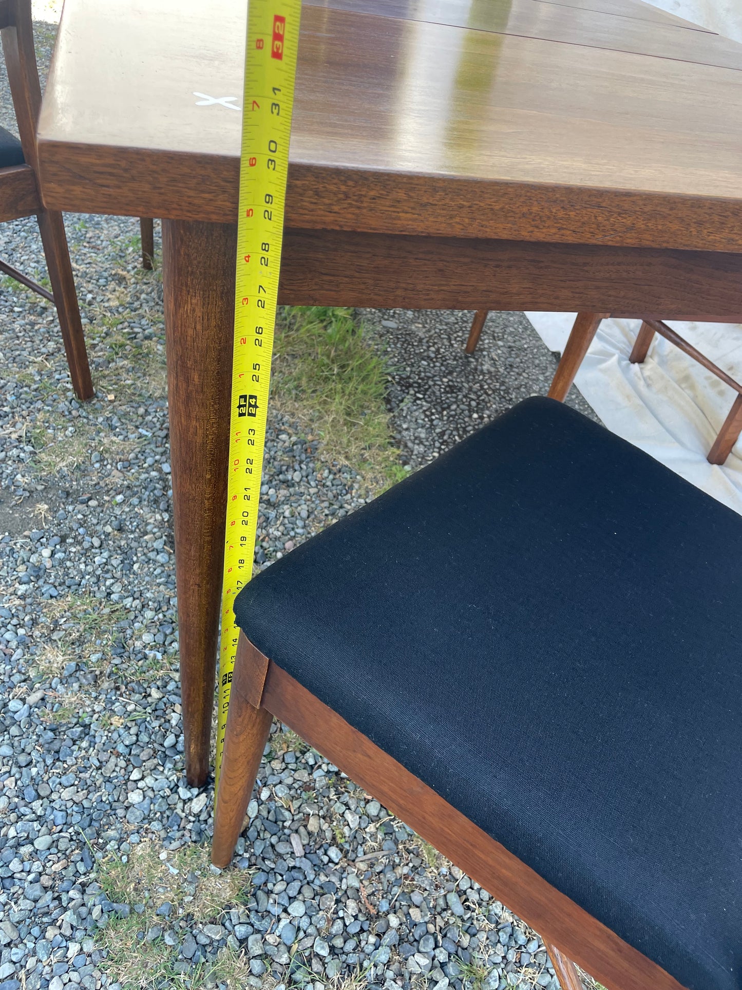 Mid-Century Modern Attributed to Merton Gershun for American of Martinsville Walnut Dining Table