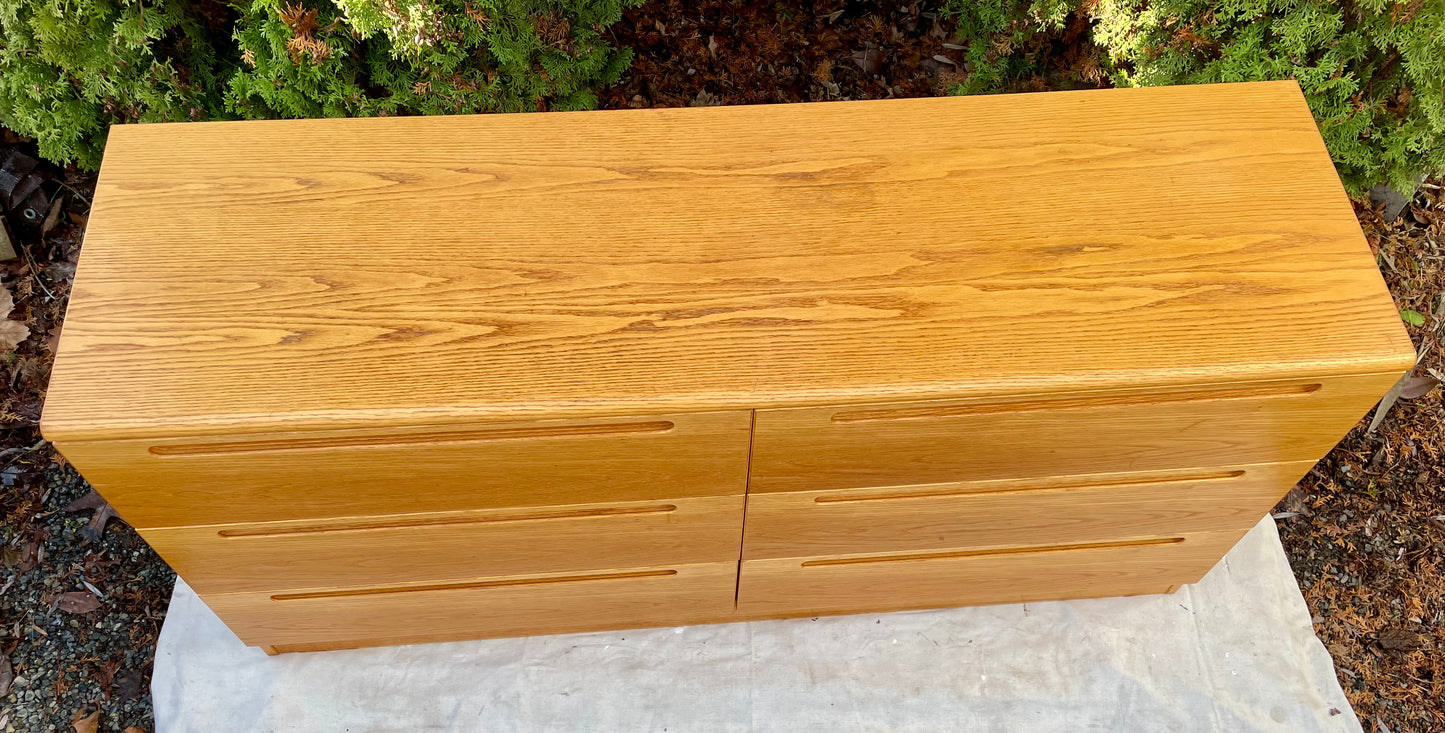 Mid-Century Danish Modern Jesper Lowboy 6 Drawer Dresser