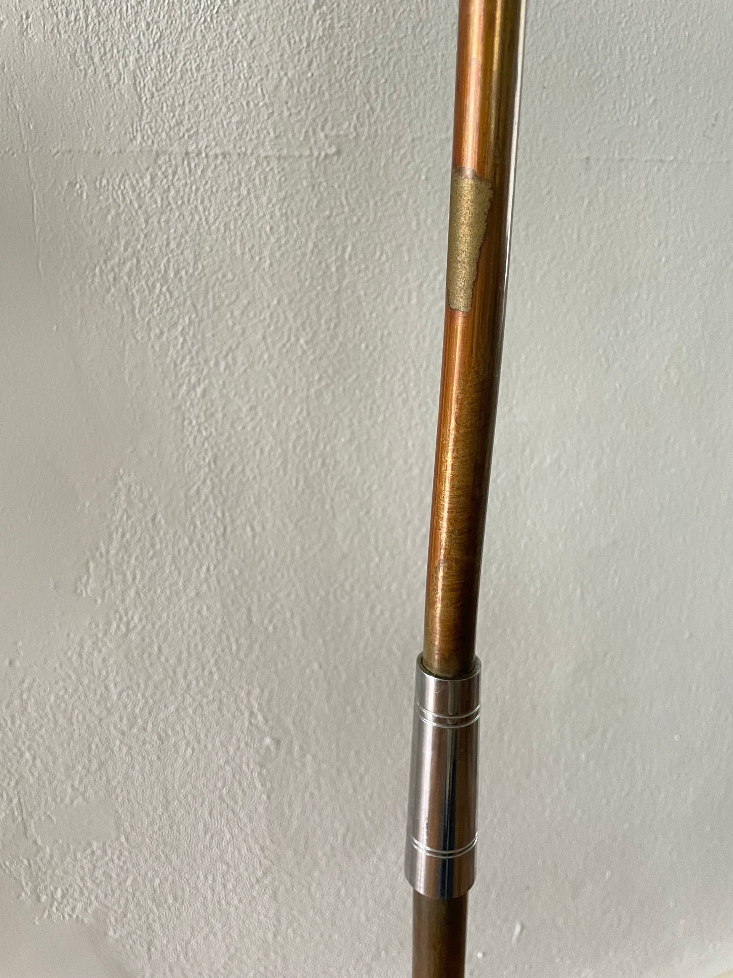 1972 Chapman Hunting Horn Form Floor Lamp With Black Base — Mid-Century Modern