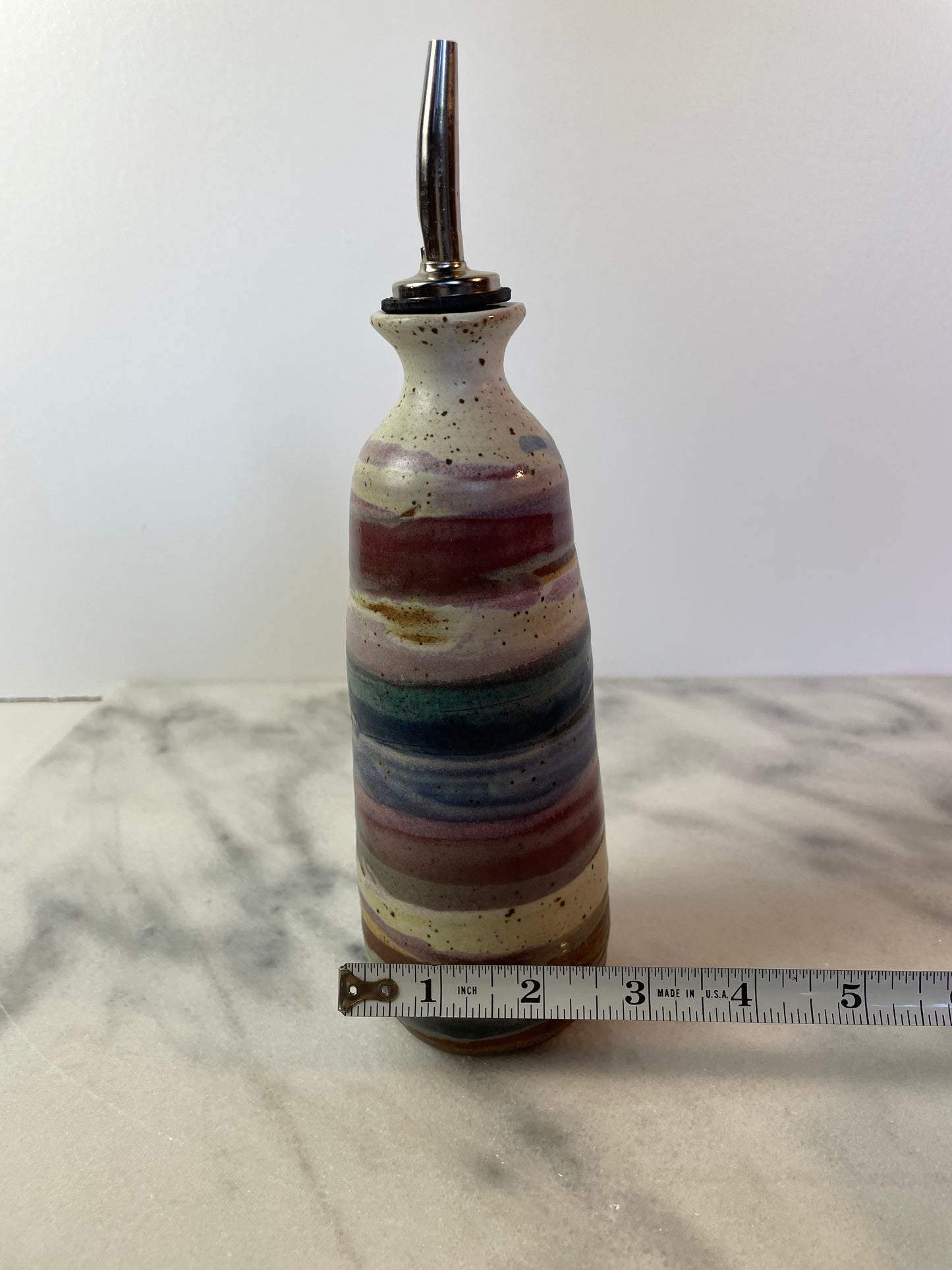 Vintage Studio Ceramic Bottle Form Olive Oil Cruet