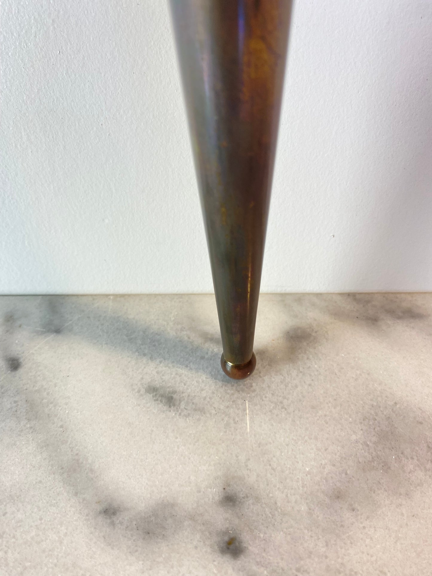 1950s Gilbert Poillerat French Mid-Century Design Brass Sconce
