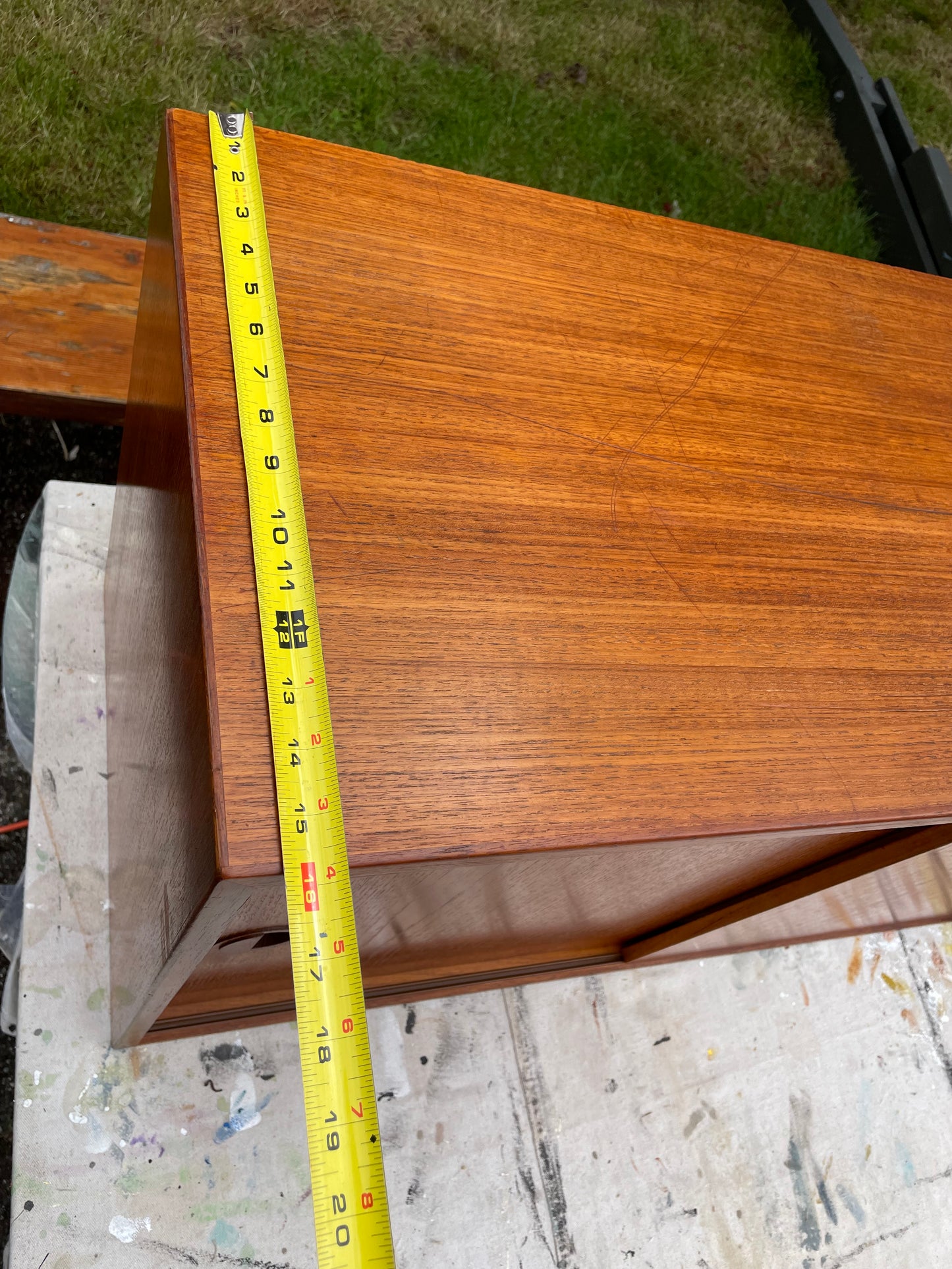 Mid-Century Danish Modern Teak Wall Unit Cabinet Element