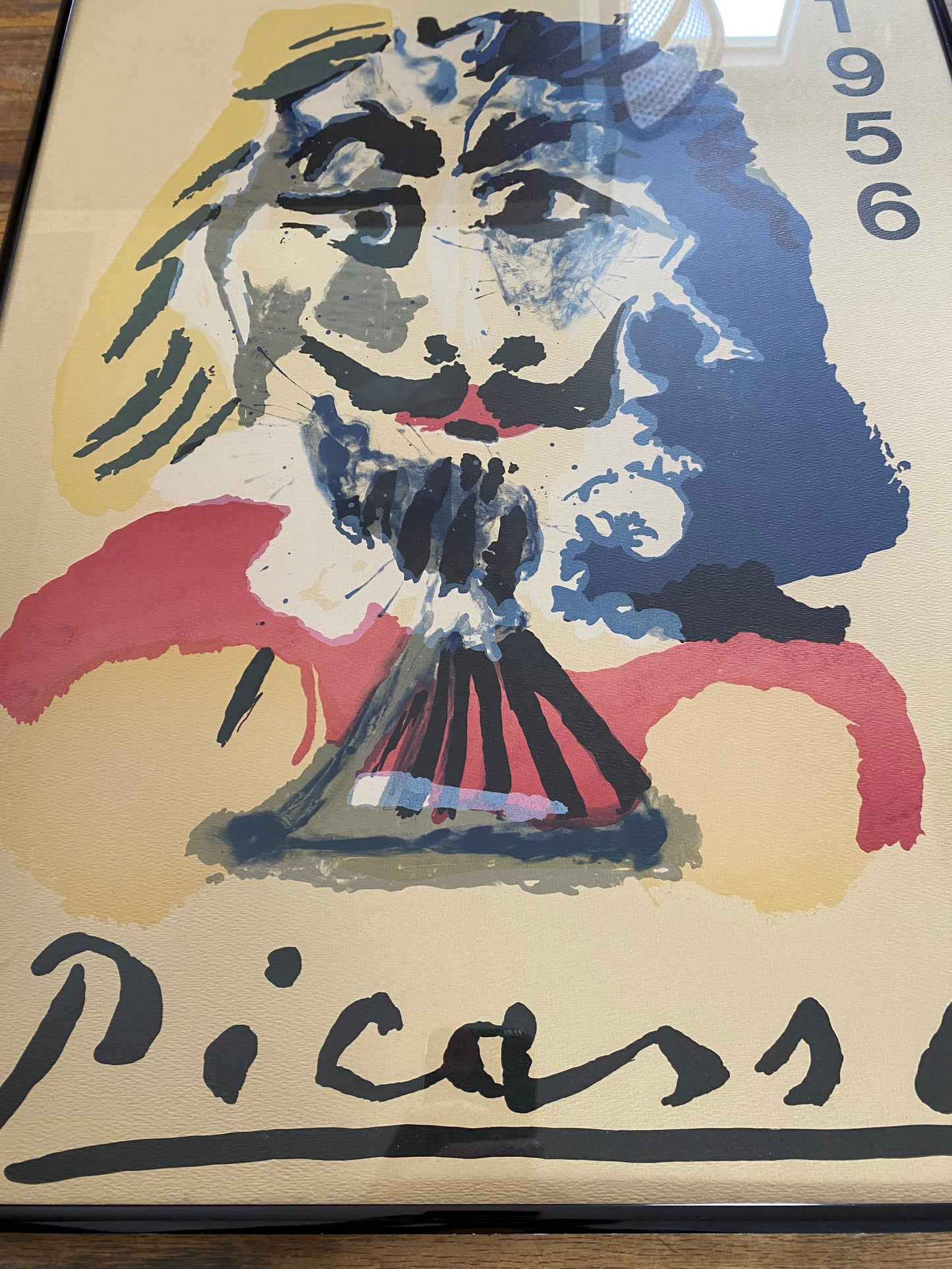 Vintage Pablo Picasso "Portraits Imaginaires" Musketeer Lithograph Poster