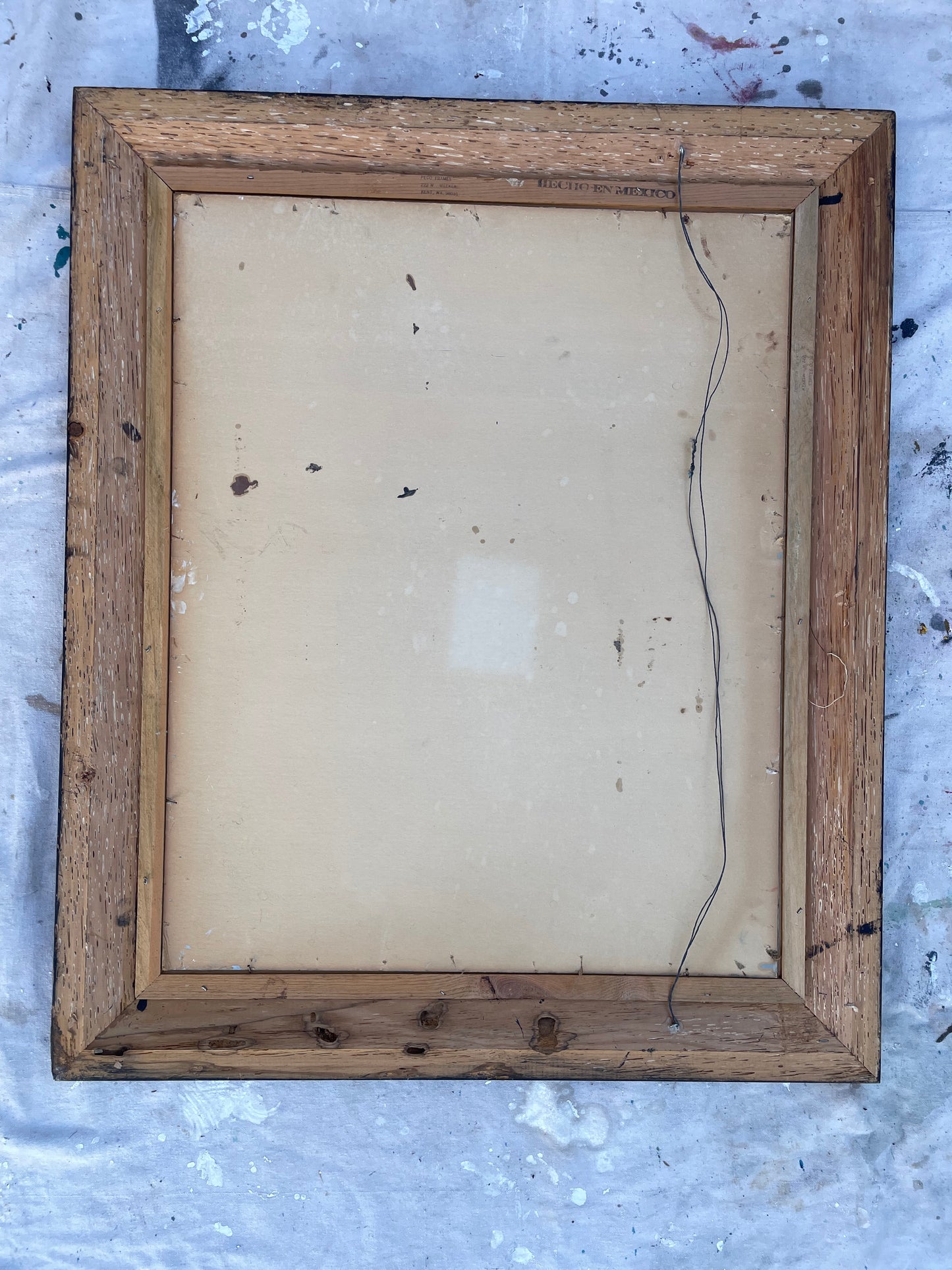 Nautical Seascape Fishing Boats Framed Vintage Oil on Board