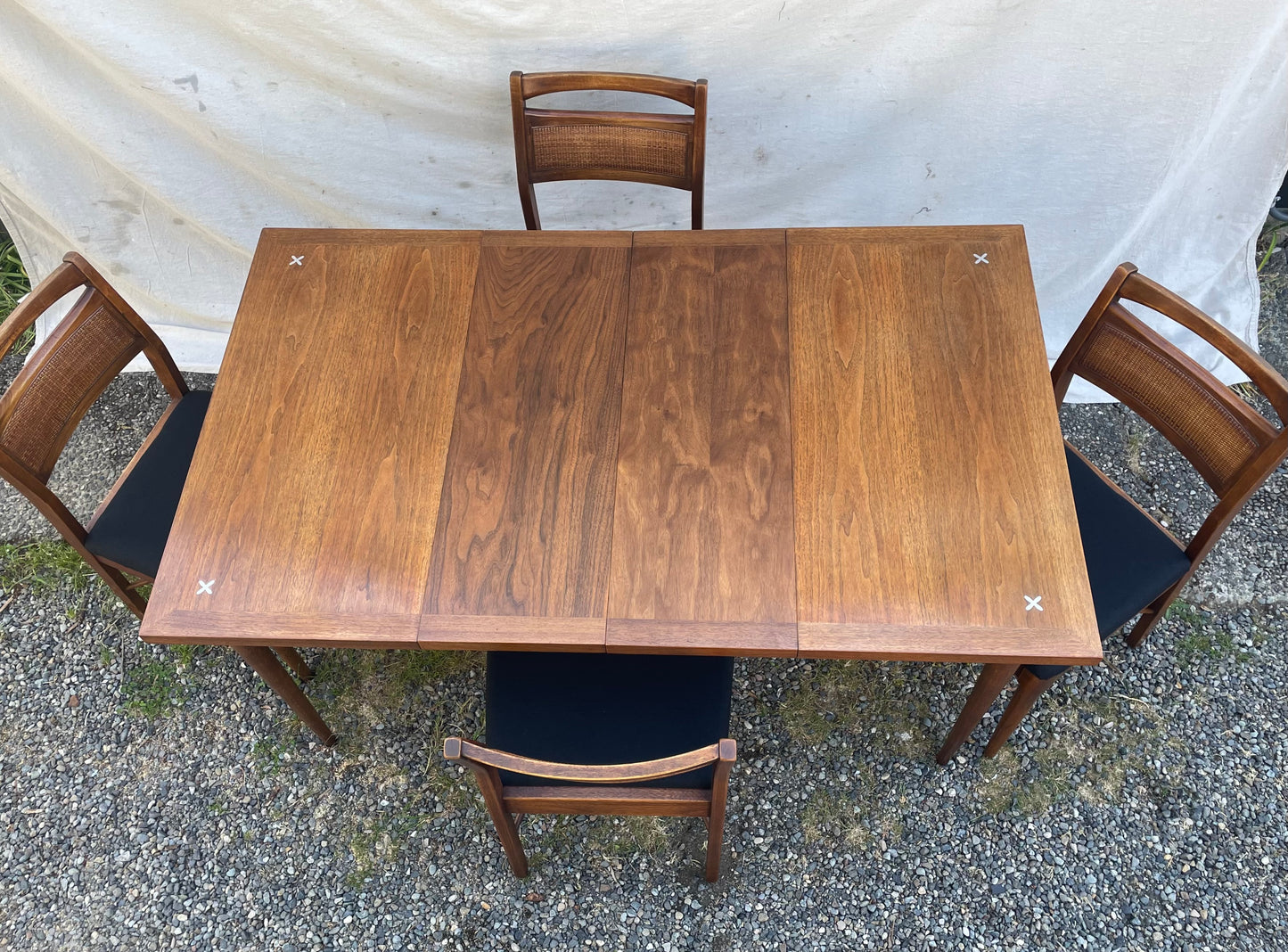 Mid-Century Modern Attributed to Merton Gershun for American of Martinsville Walnut Dining Table