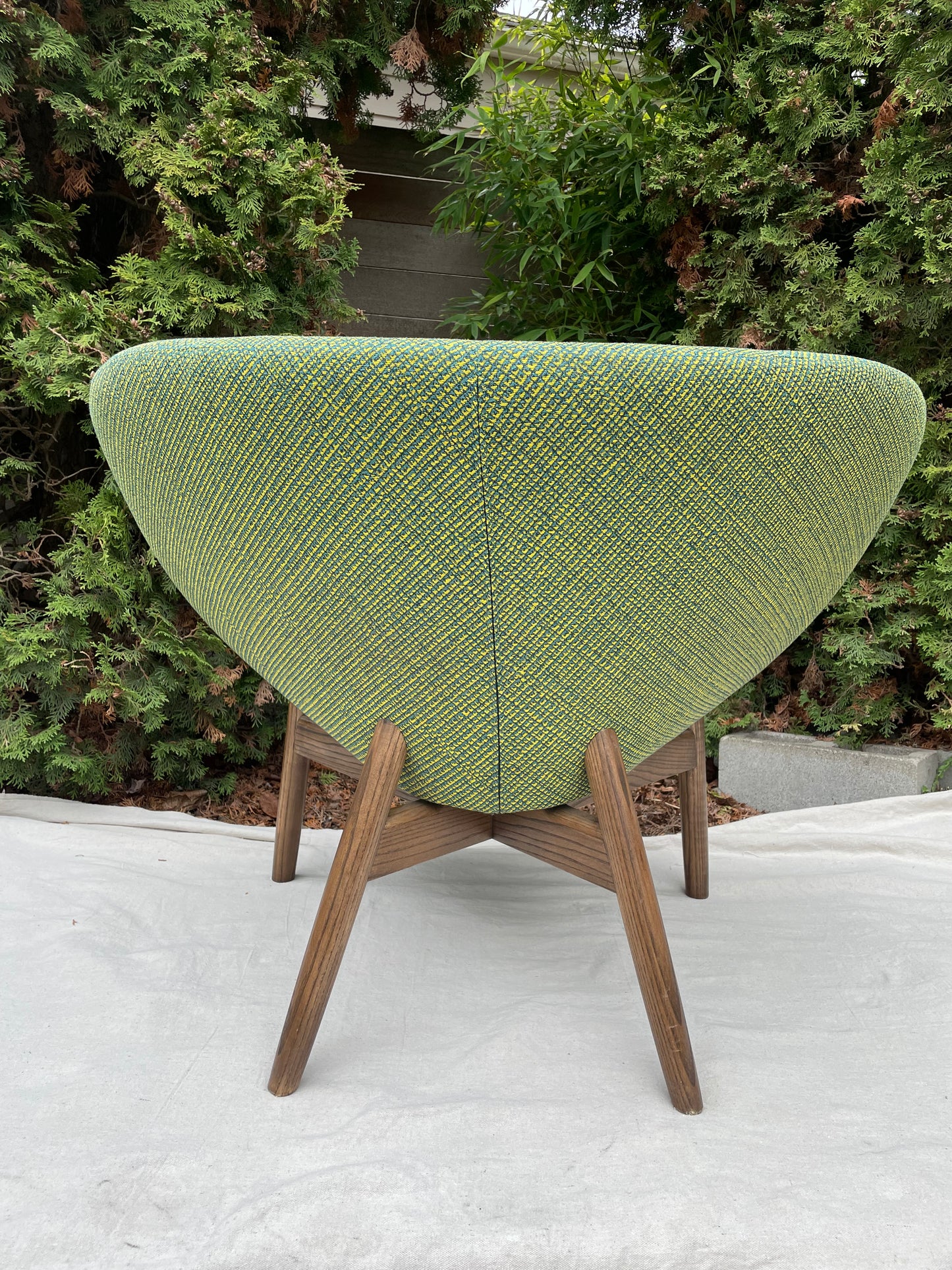 Keilhauer 71150 Walnut Lounge Chair Mid-Century Inspired