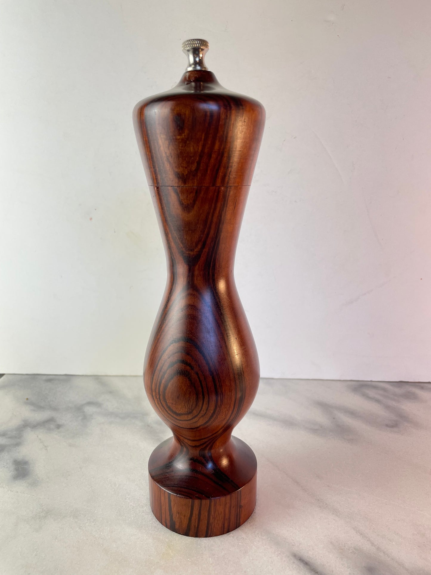 Signed Vintage Exotic Goncalo Alves Tigerwood Pepper Grinder – Studio Handcrafted Woodcraft