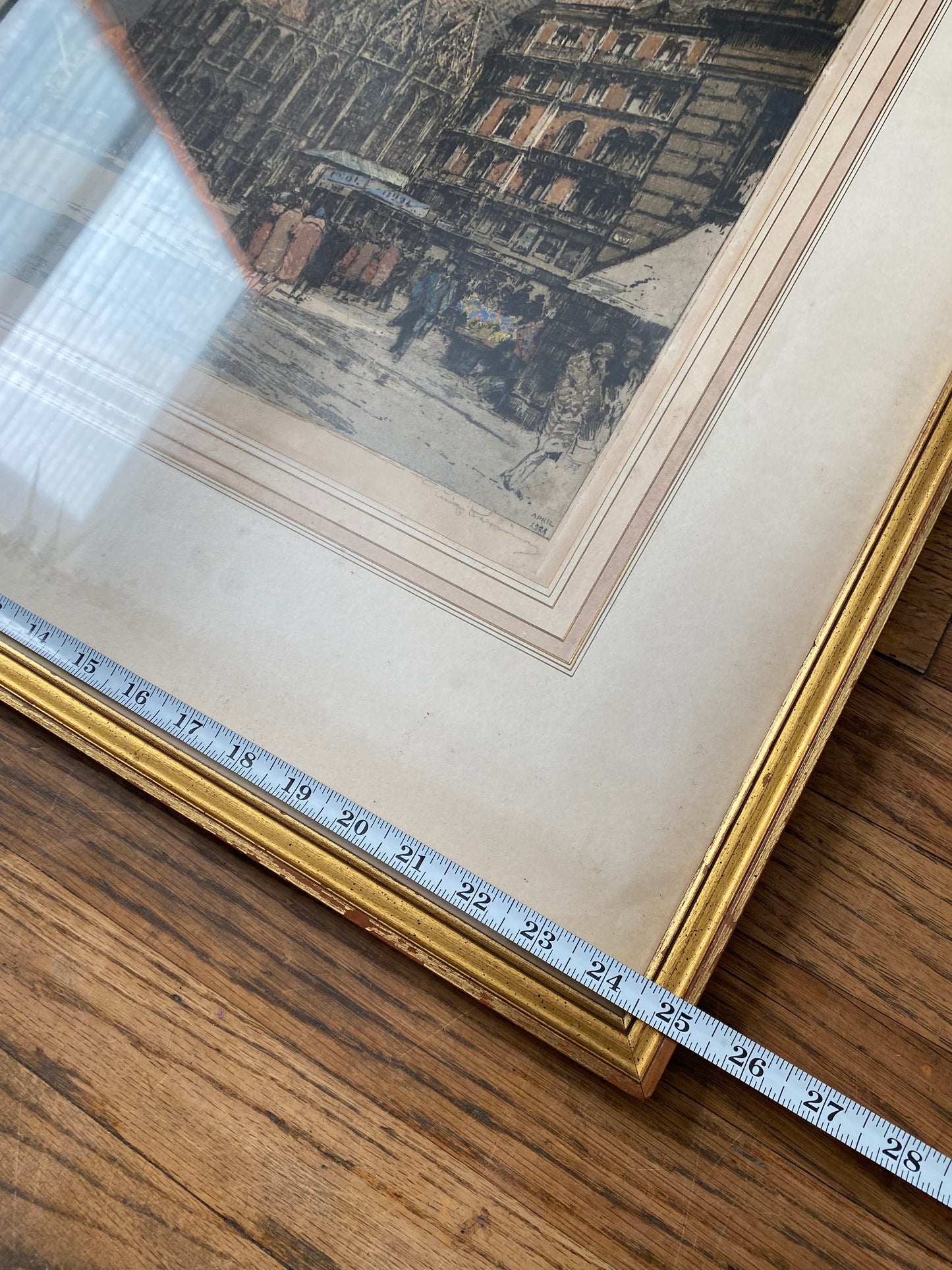 Luigi Kasimir Hand-Colored Etching “St. Stephen’s Cathedral Vienna” — Signed 1928, Limited Edition