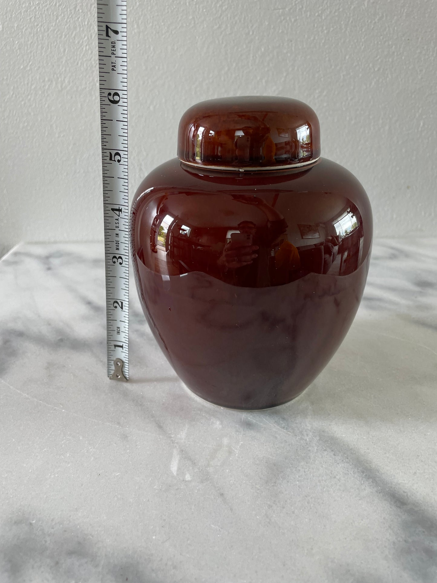 Vintage Mid-Century Japanese Modern Lidded Ginger Jar