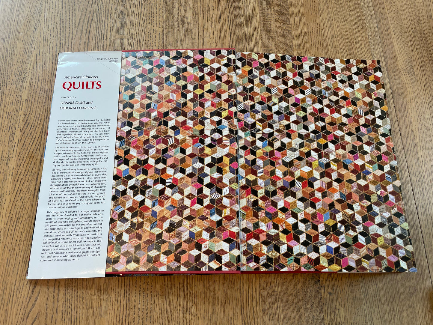 1980s Americas Glorious Quilts Large Coffee Table Book