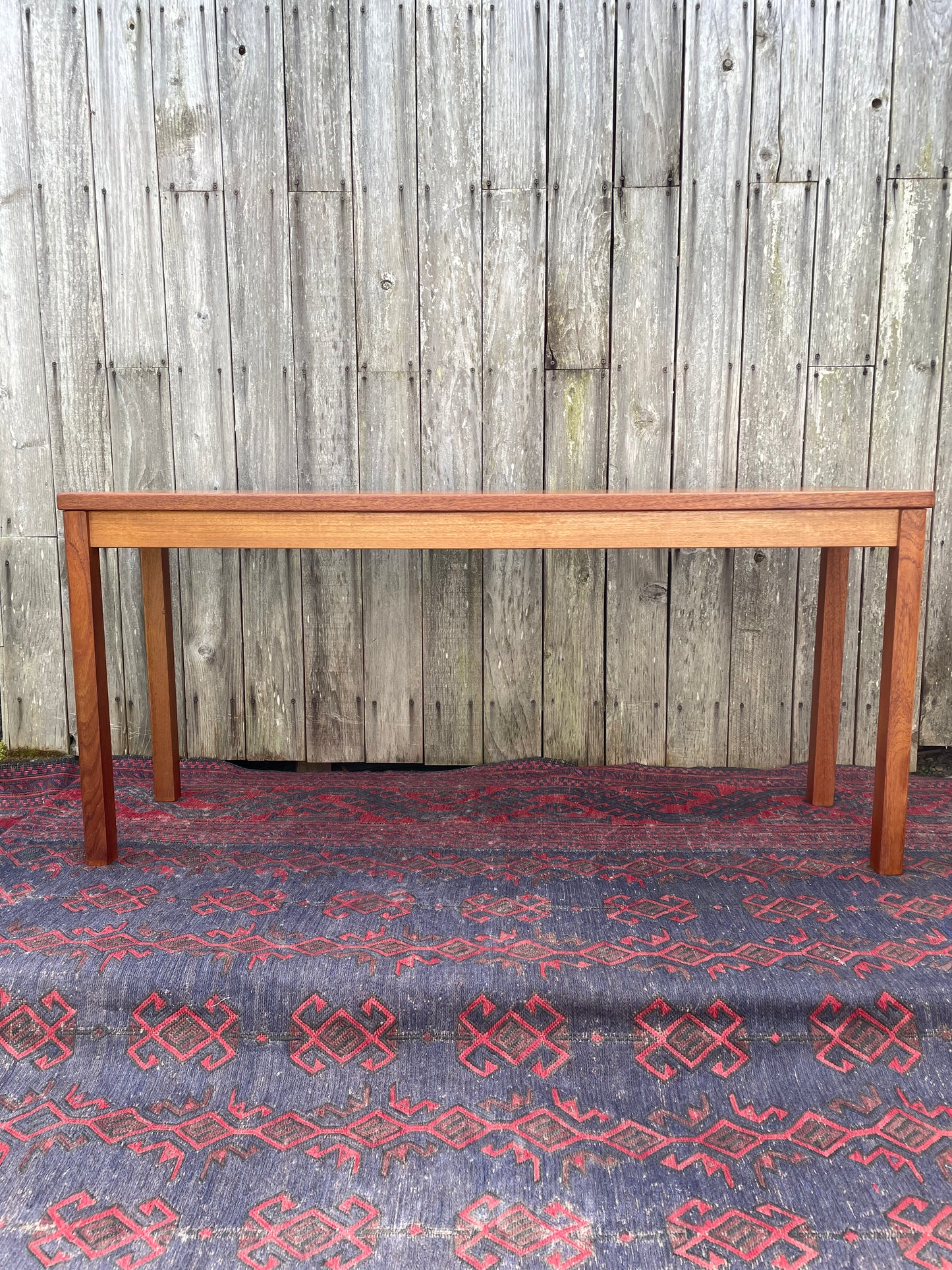 Danish Teak Console Sofa Table Vejle Stole & Mobelfabrik Denmark 1970s