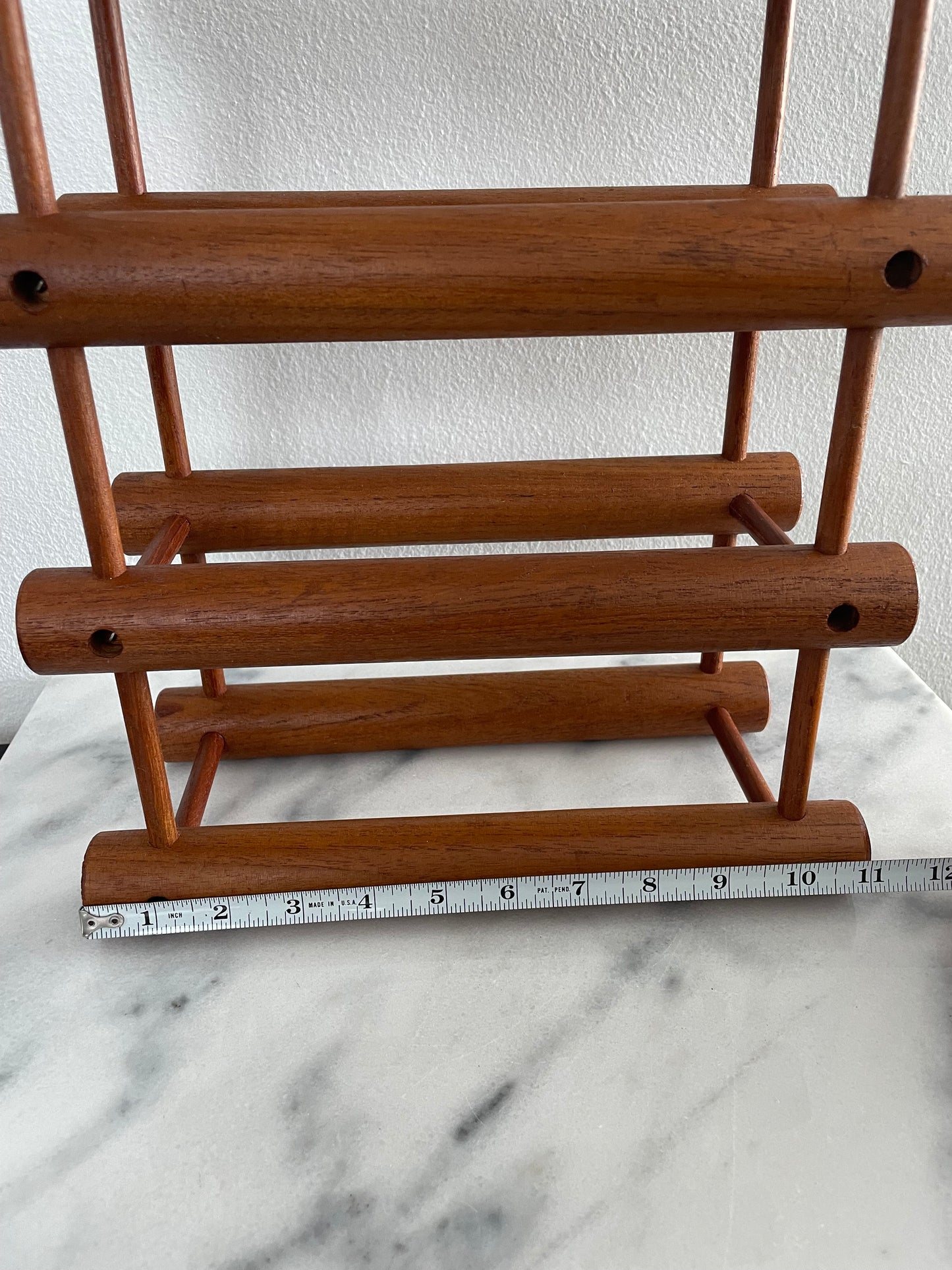 Mid 20th Century Nissen Langaa Danish Teak Modular Wine Rack 4-6 Bottles, Denmark