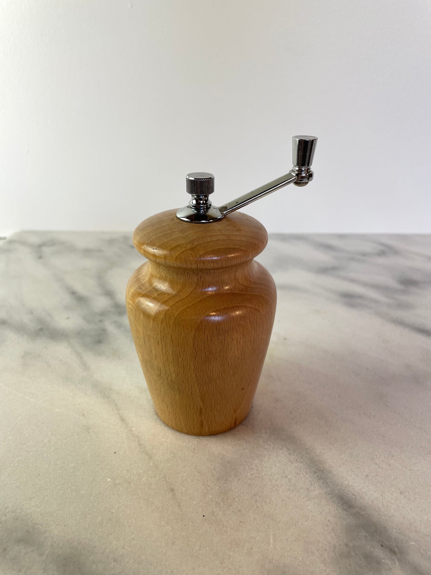 Vintage Light Wood Pepper Grinder