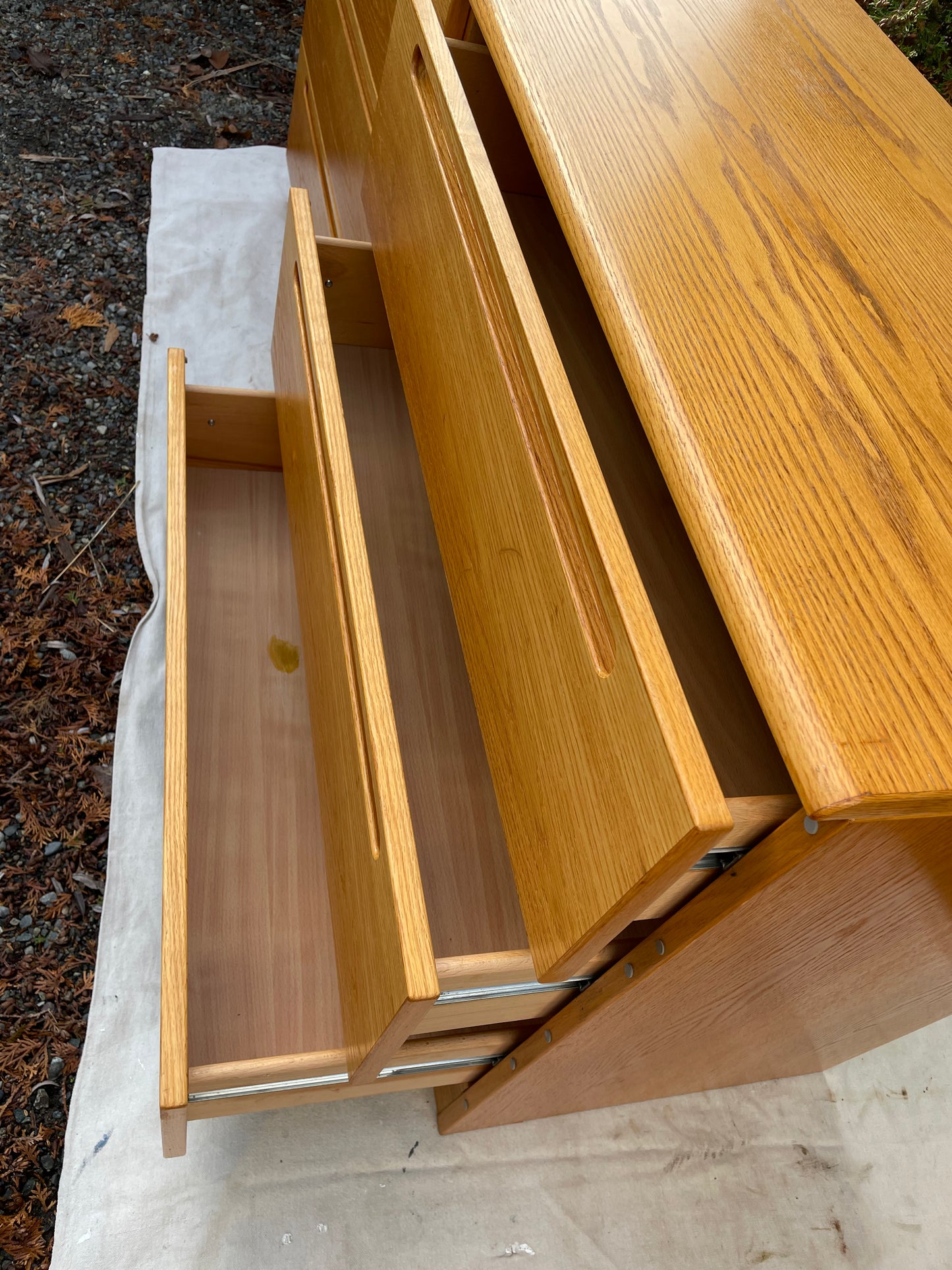 Mid-Century Danish Modern Jesper Lowboy 6 Drawer Dresser