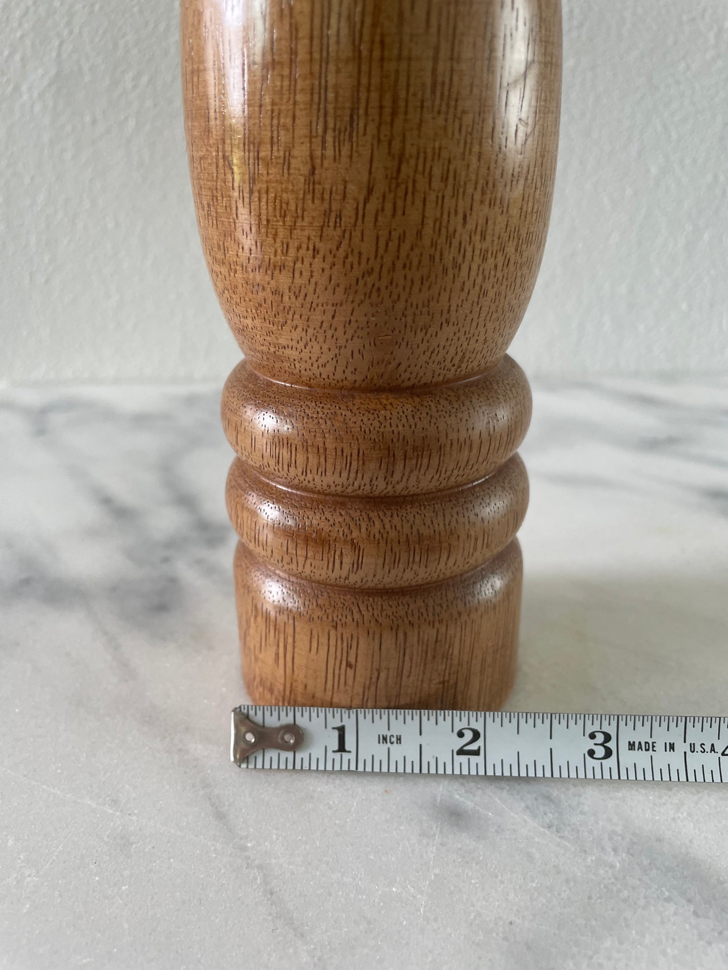 Late 20th Century Solid Hardwood Pepper Mill