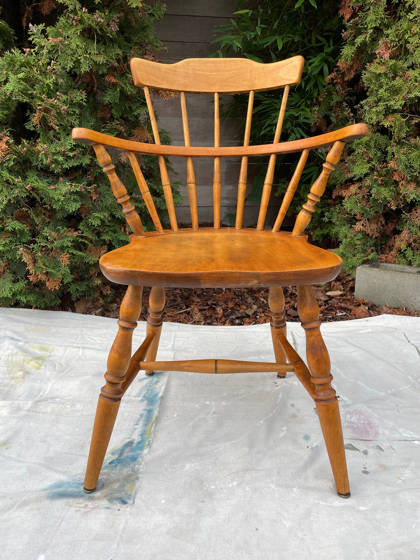 1960s Mid-Century Modern Nesto Style "Made in Sweden" Spindle Back Armchair