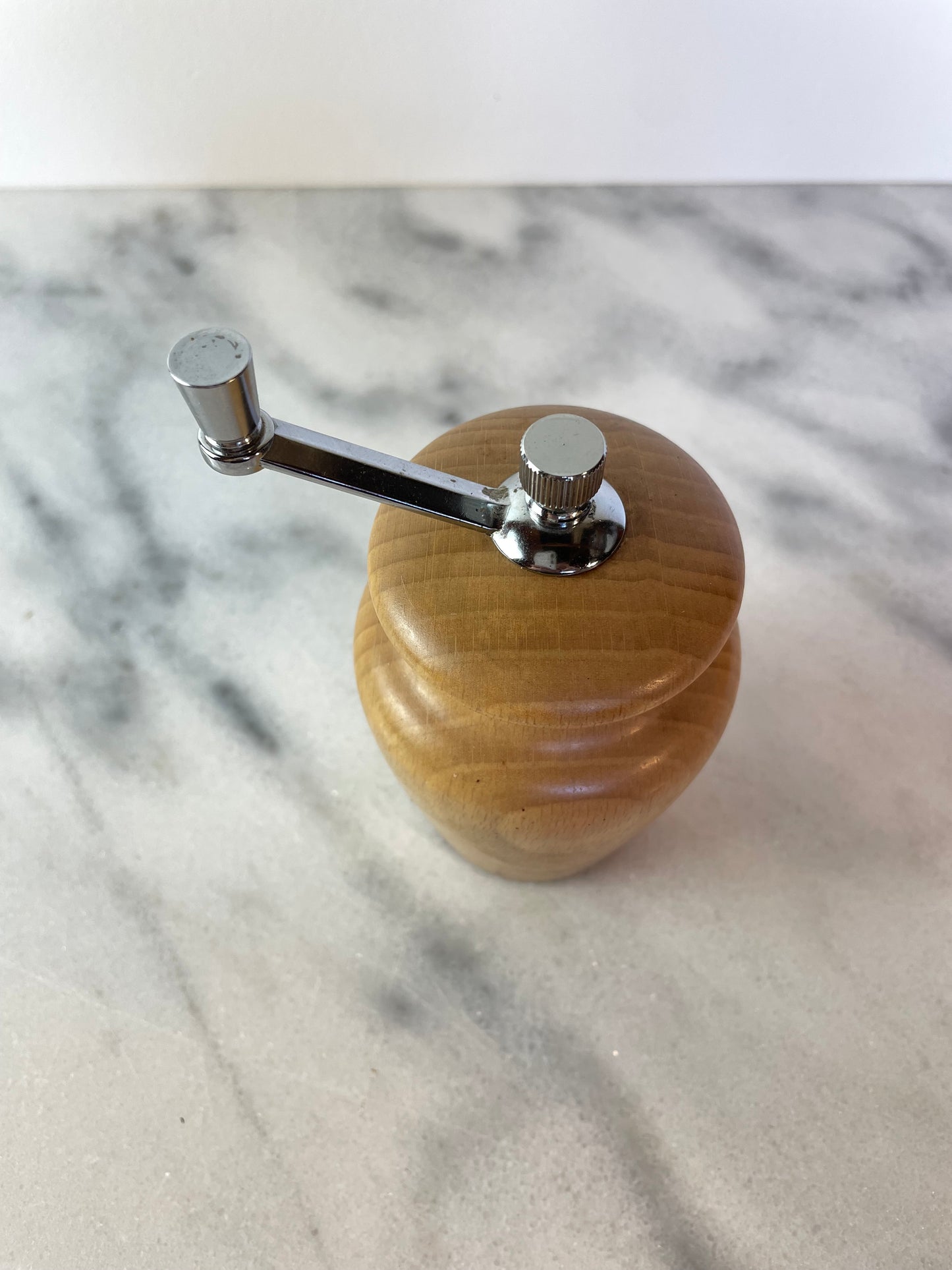 Vintage Light Wood Pepper Grinder