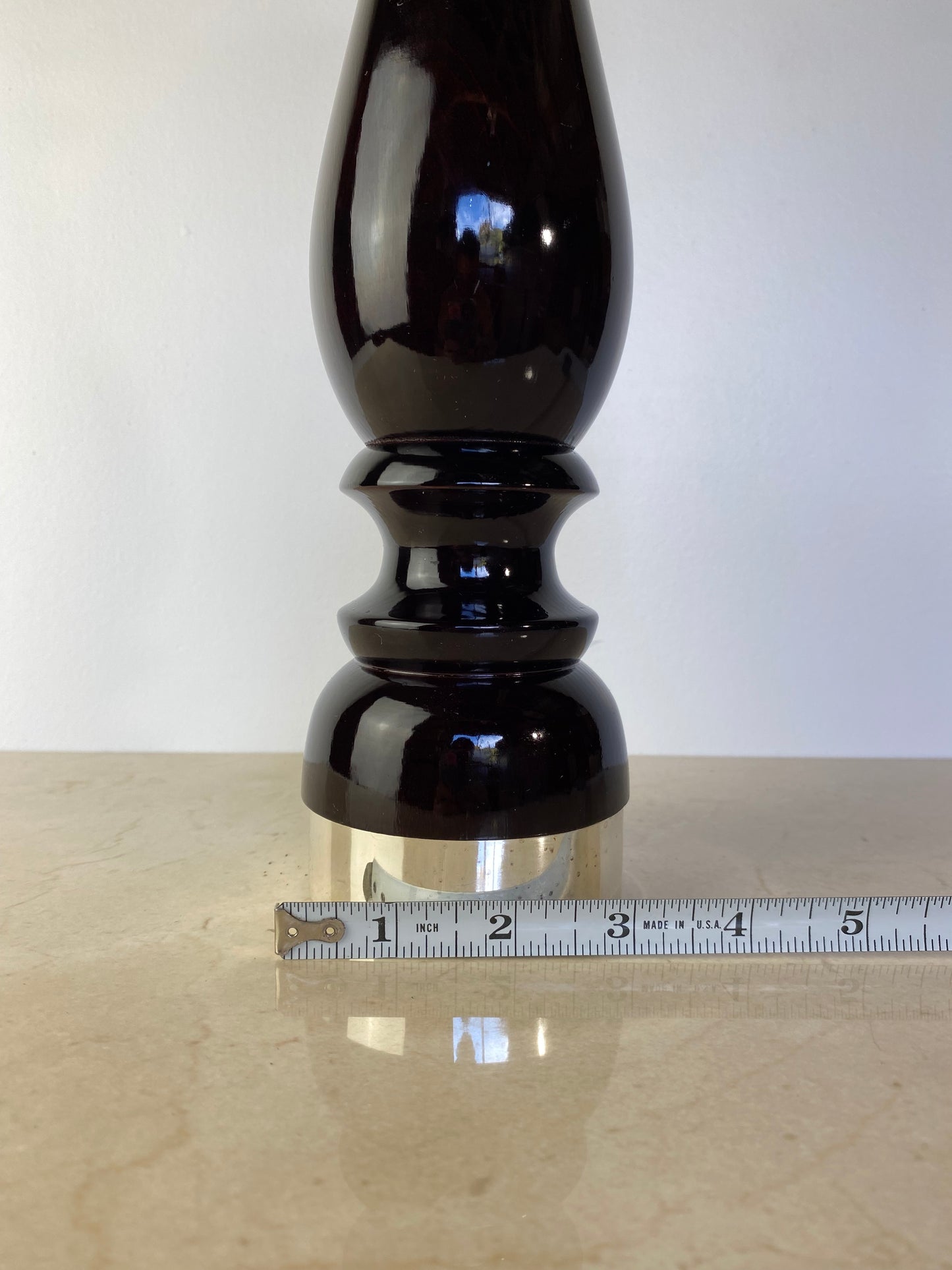 Vintage Chiarugi 1952 "Elite" Wood Pepper Mill, Made in Italy — Florence