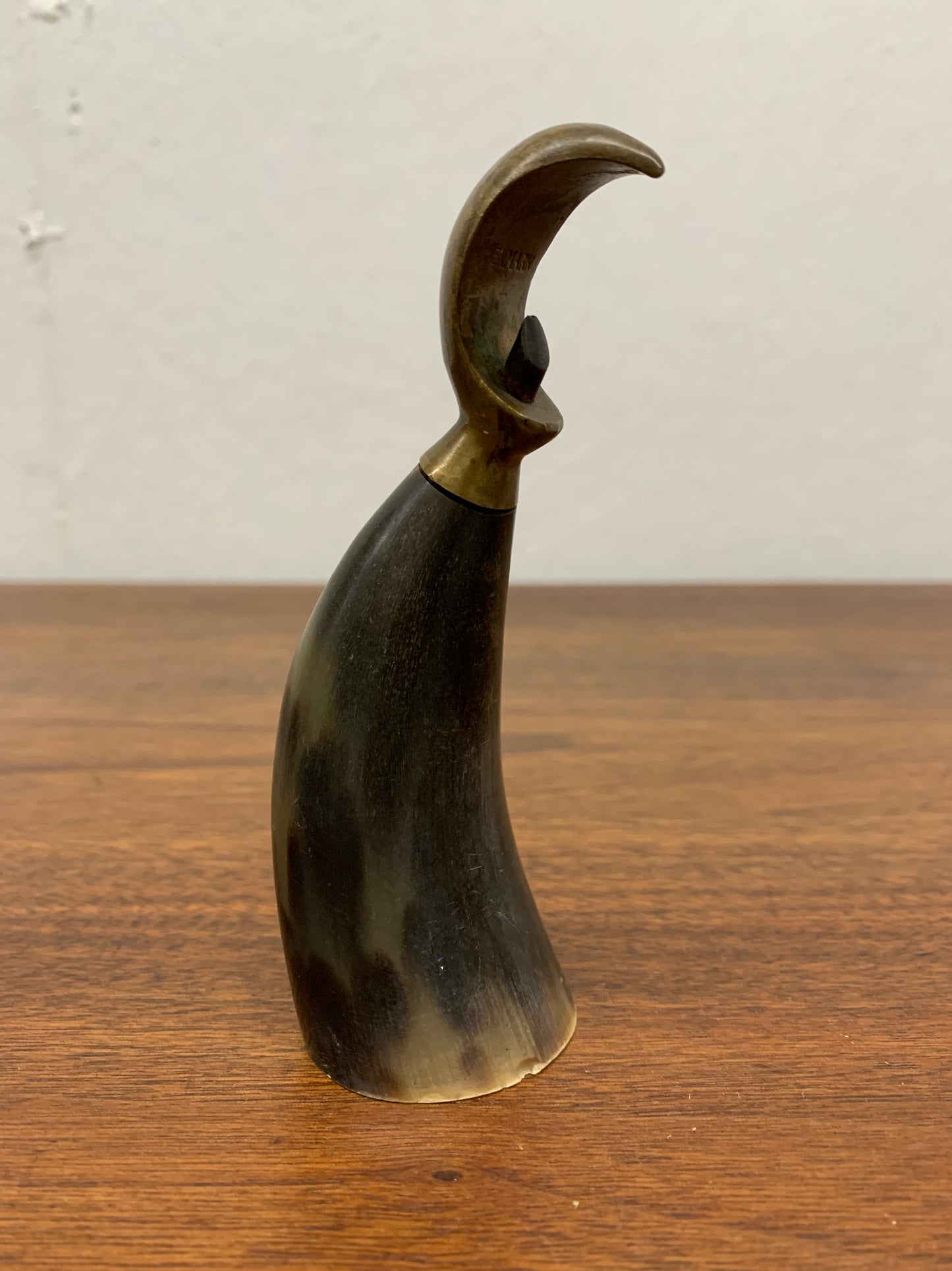 Vintage Aubock Style Danish Horn & Brass Bottle Opener