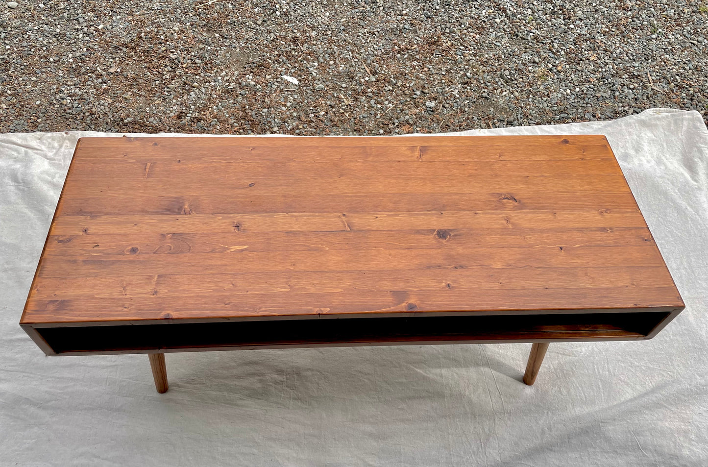 Vintage Paul McCobb Style Orwa Designs Chestnut Pine Coffee Table