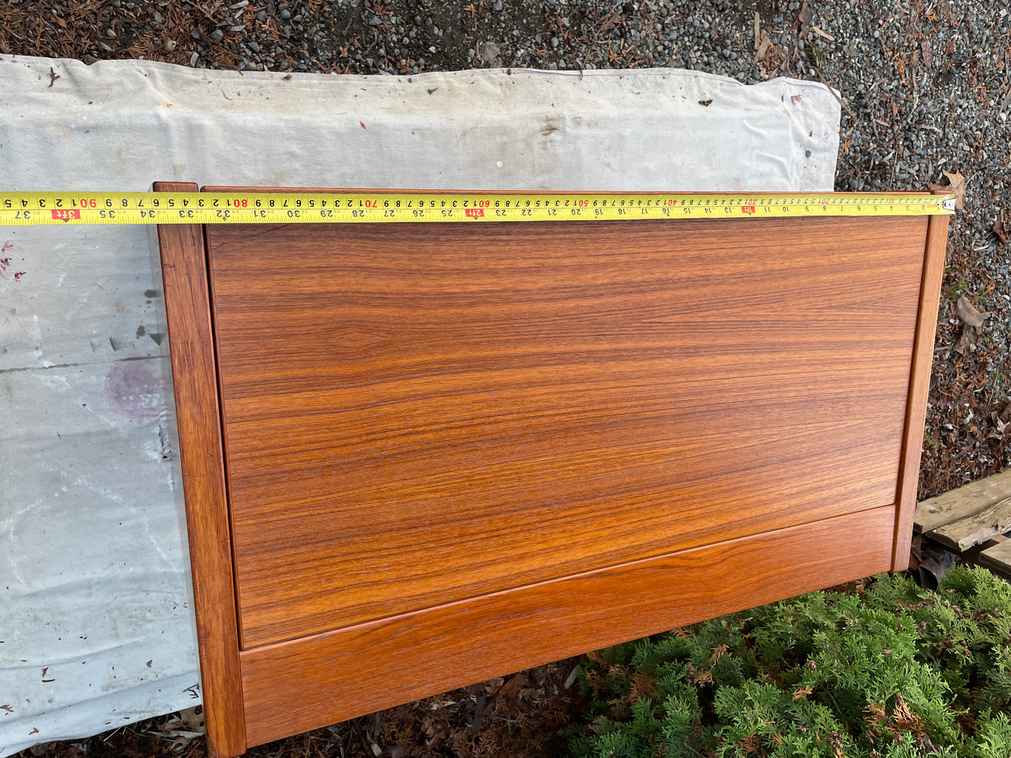 Mid-Century Modern Danish Teak Flip-Top Vanity or Desk - 1960s