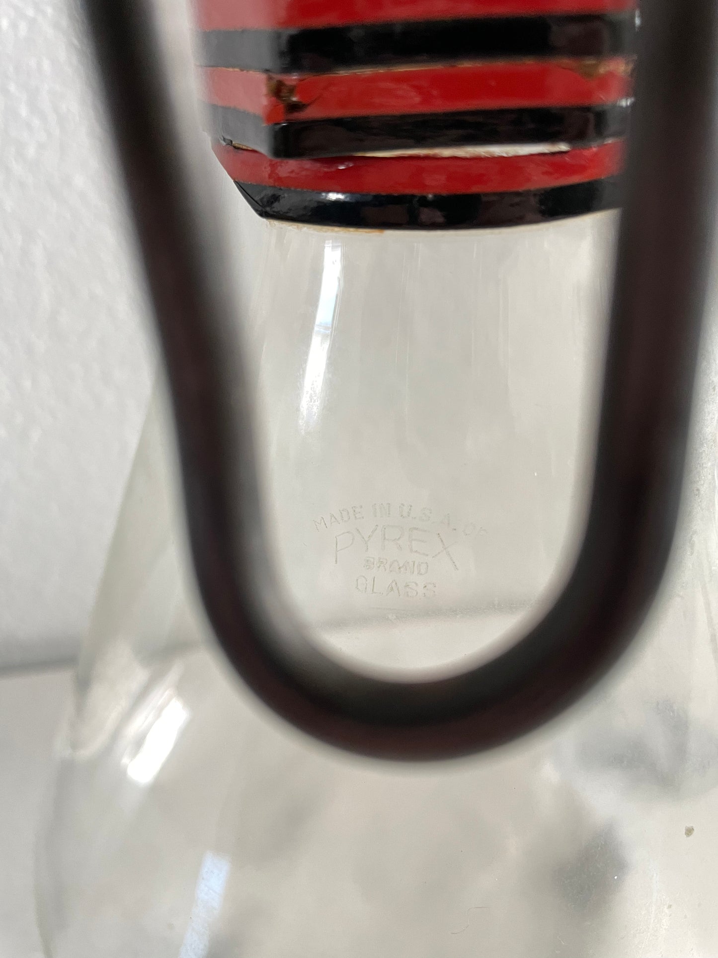 Vintage Pyrex Pitcher With Metal Handle