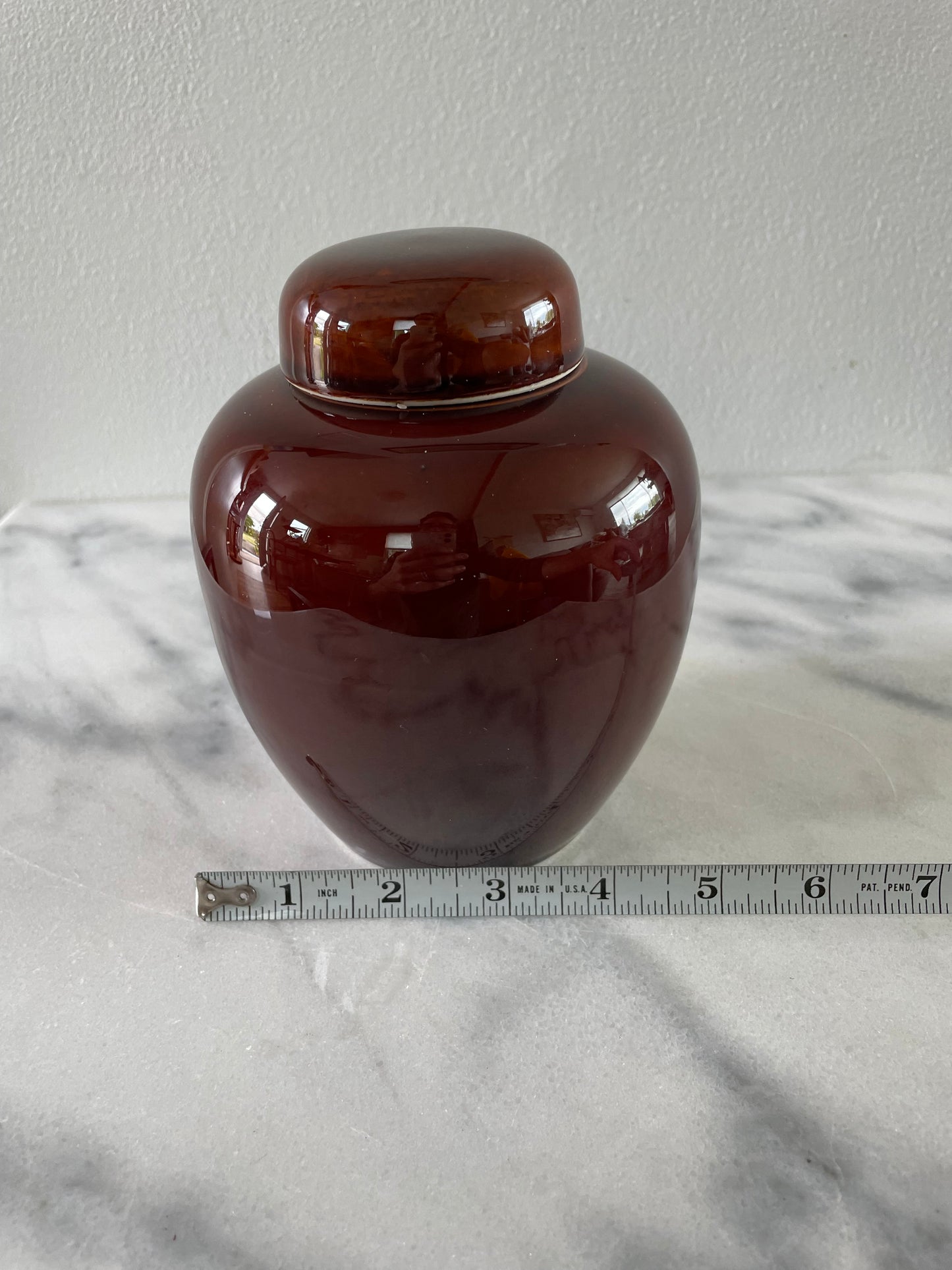 Vintage Mid-Century Japanese Modern Lidded Ginger Jar