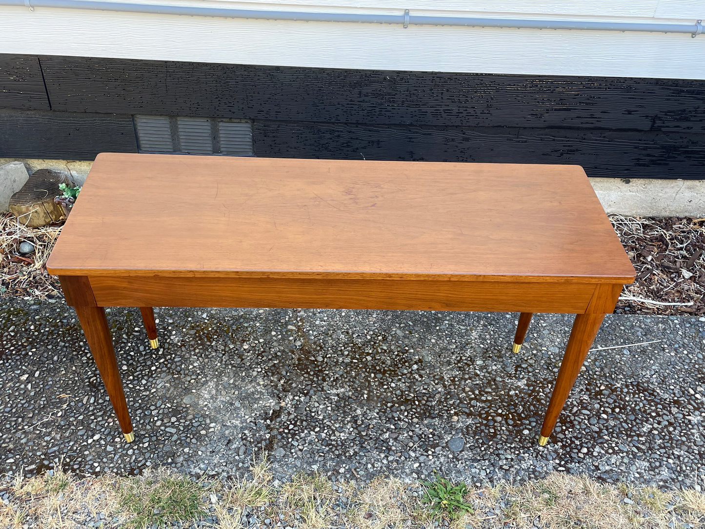 Mid 20th Century Mid-Century Walnut Storage Bench
