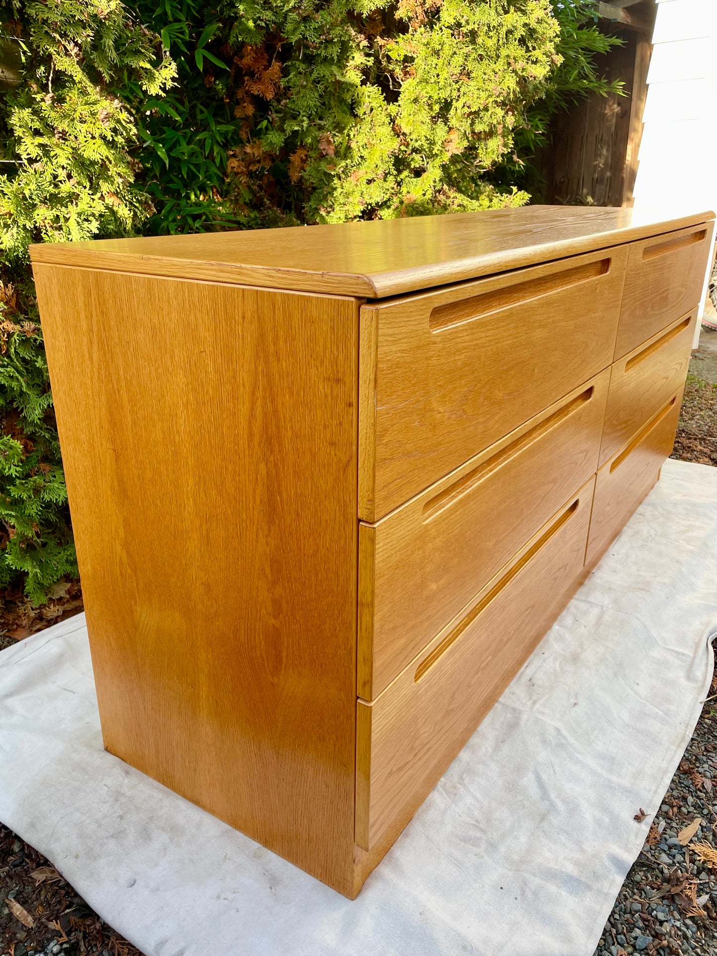 Mid-Century Danish Modern Jesper Lowboy 6 Drawer Dresser