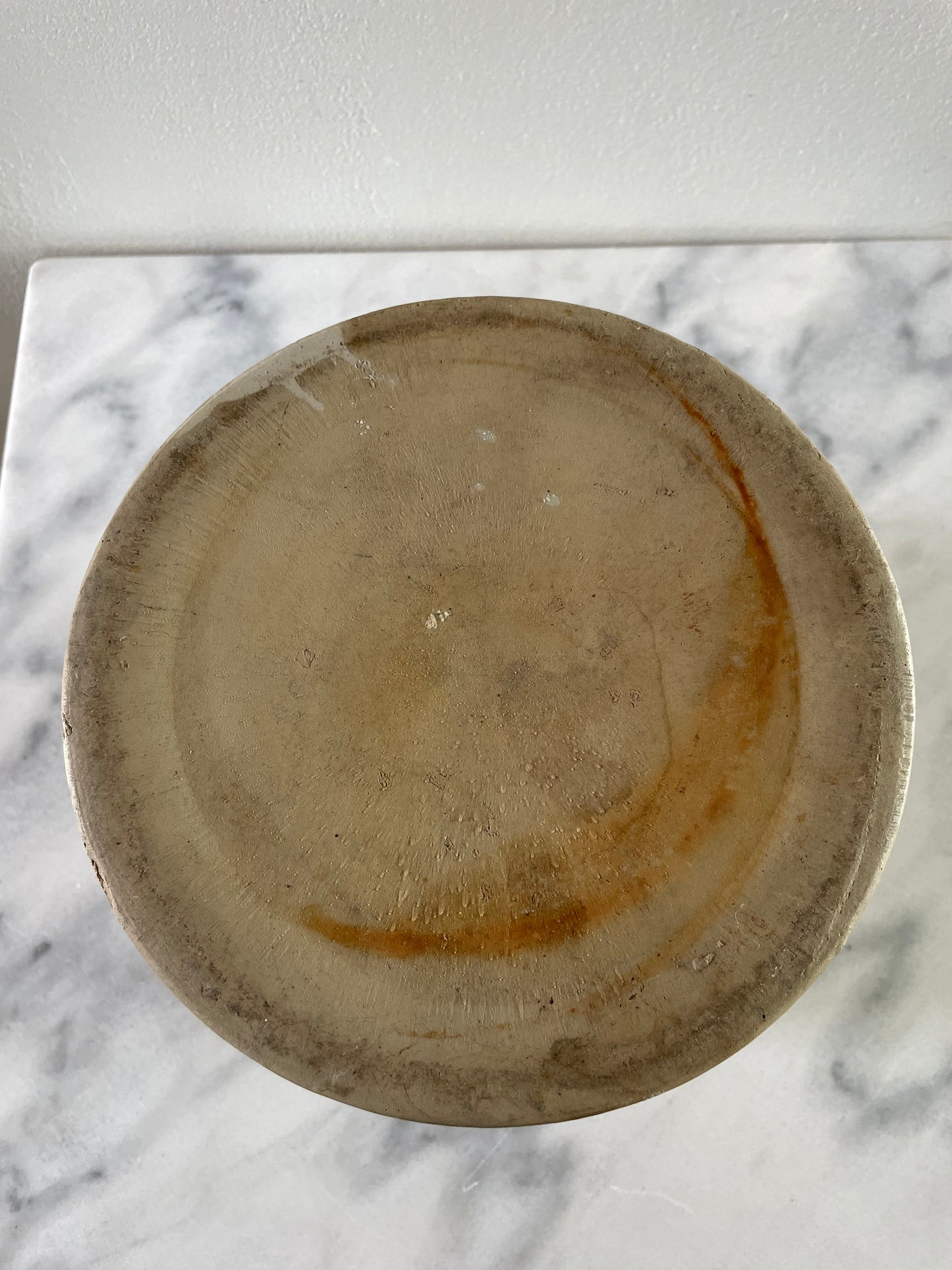 Mid 20th Century Earthenware Pottery Fermenting Crock Farmhouse Country Storage Vessel