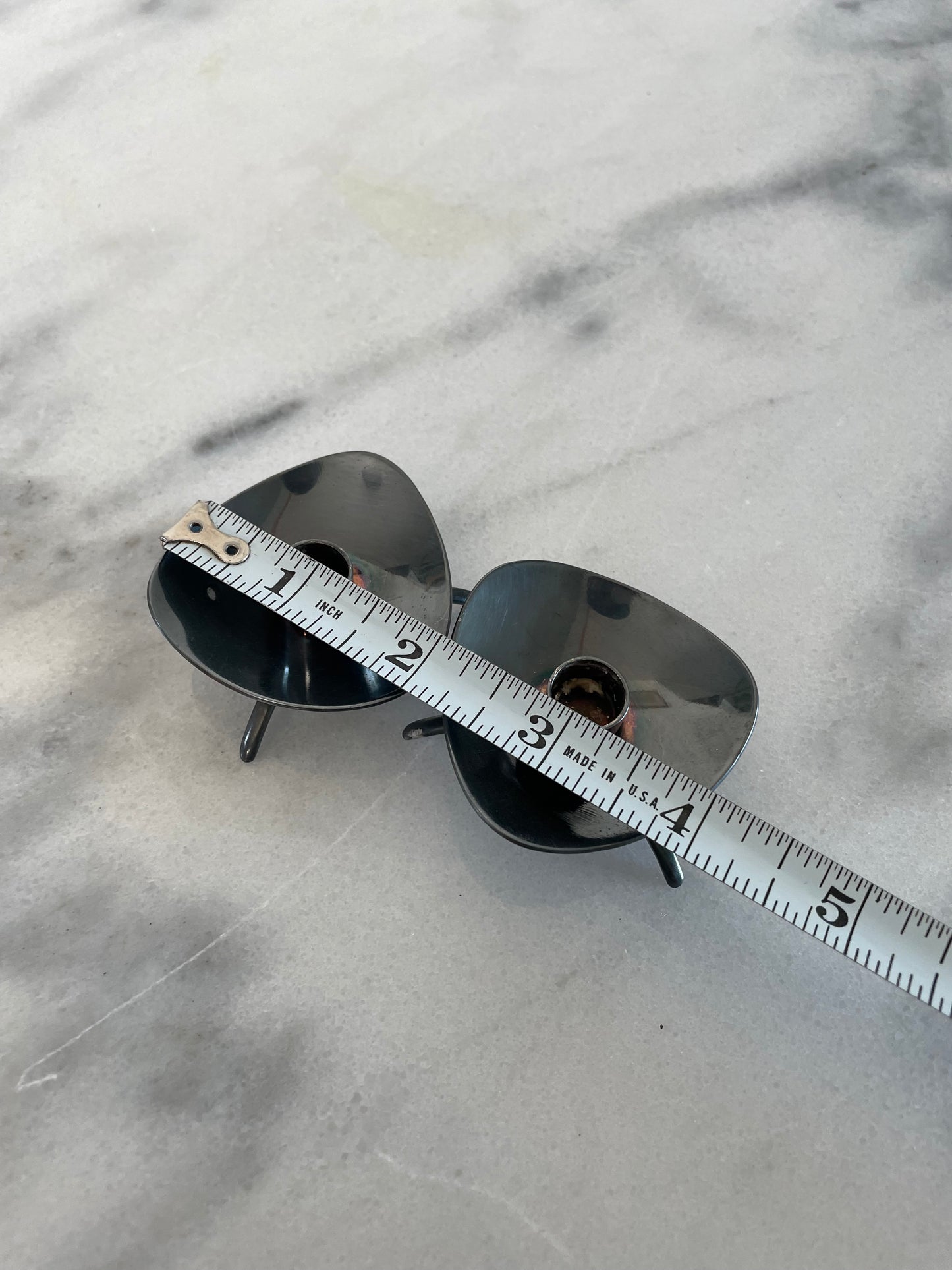 Mid 20th Century Carl Cohr Atla Denmark Modernist Silverplate Candleholders- a Pair