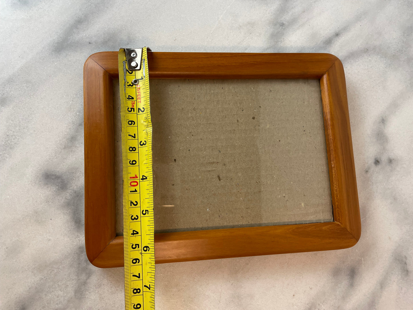 Mid 20th Century Danish Modern Style Teak Picture Frame Tabletop or Wall Mount