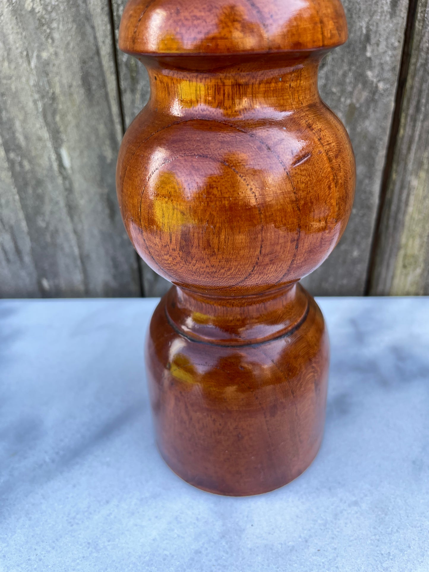 Mid 20th Century Vintage Japanese Hardwood Pepper Mill