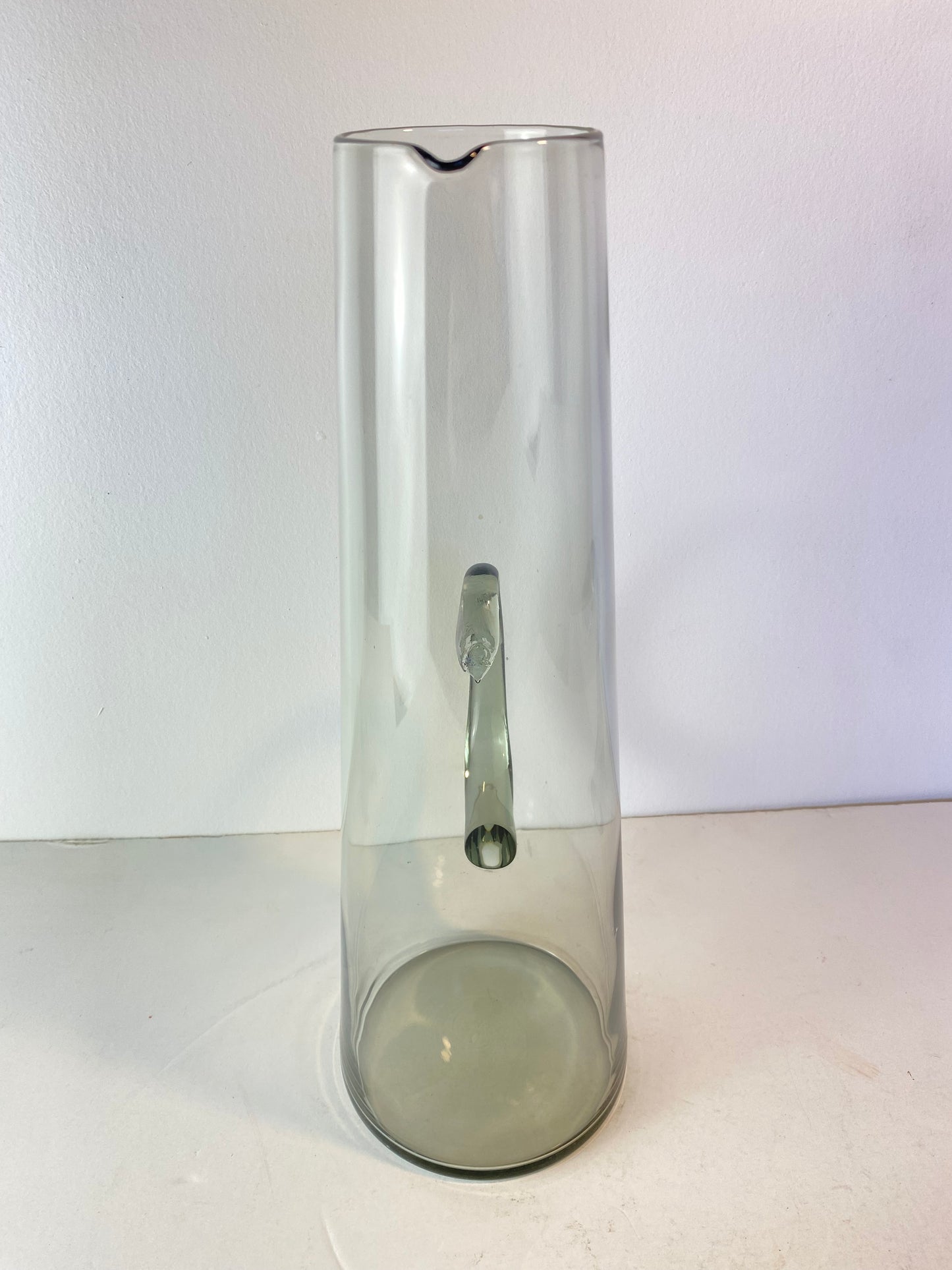 1960s Danish Modern Per Lütken for Holmegaard Smoked Glass Martini Pitcher