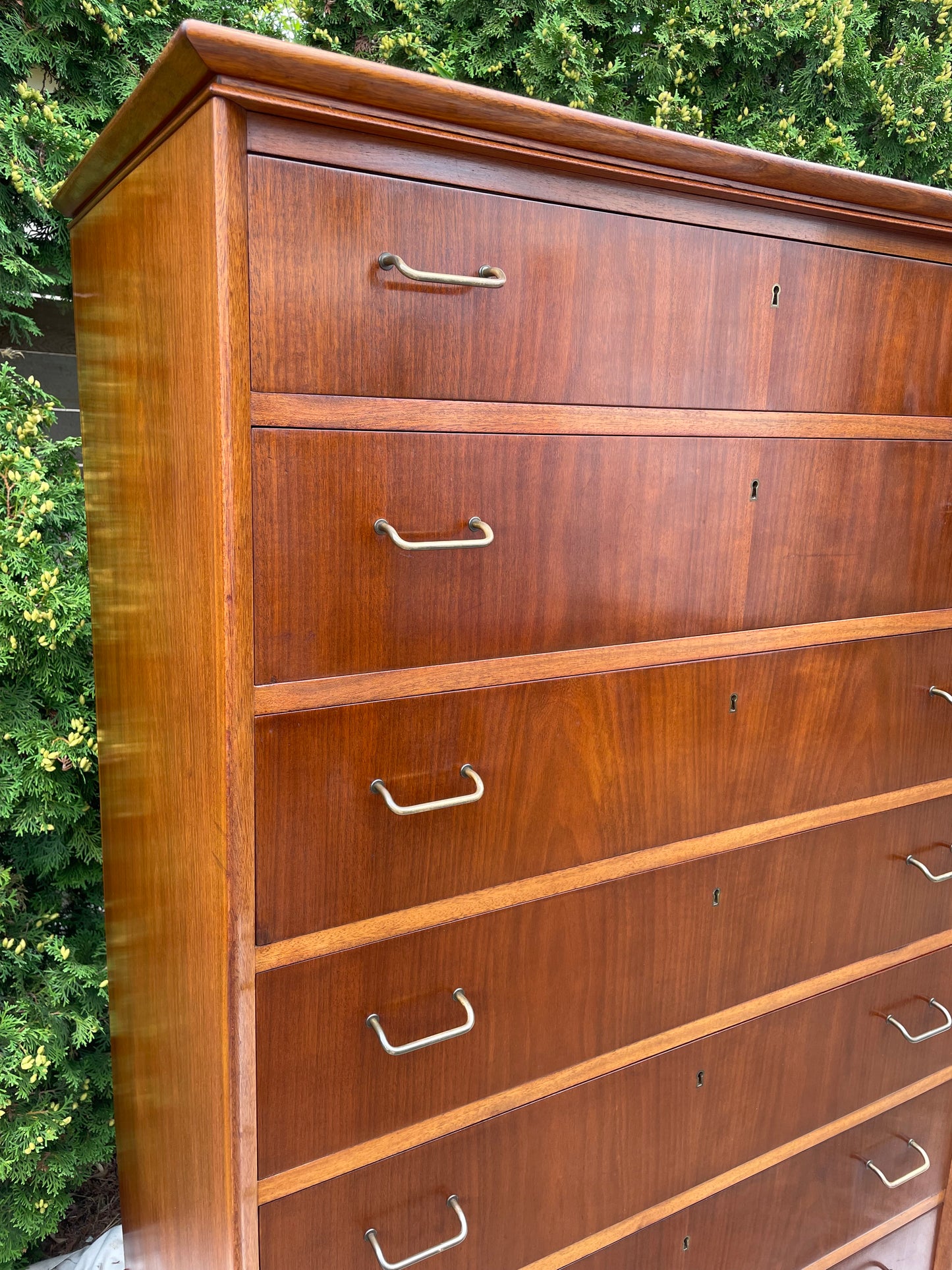 Danish Highboy Dresser Chest by Ole Wanscher
