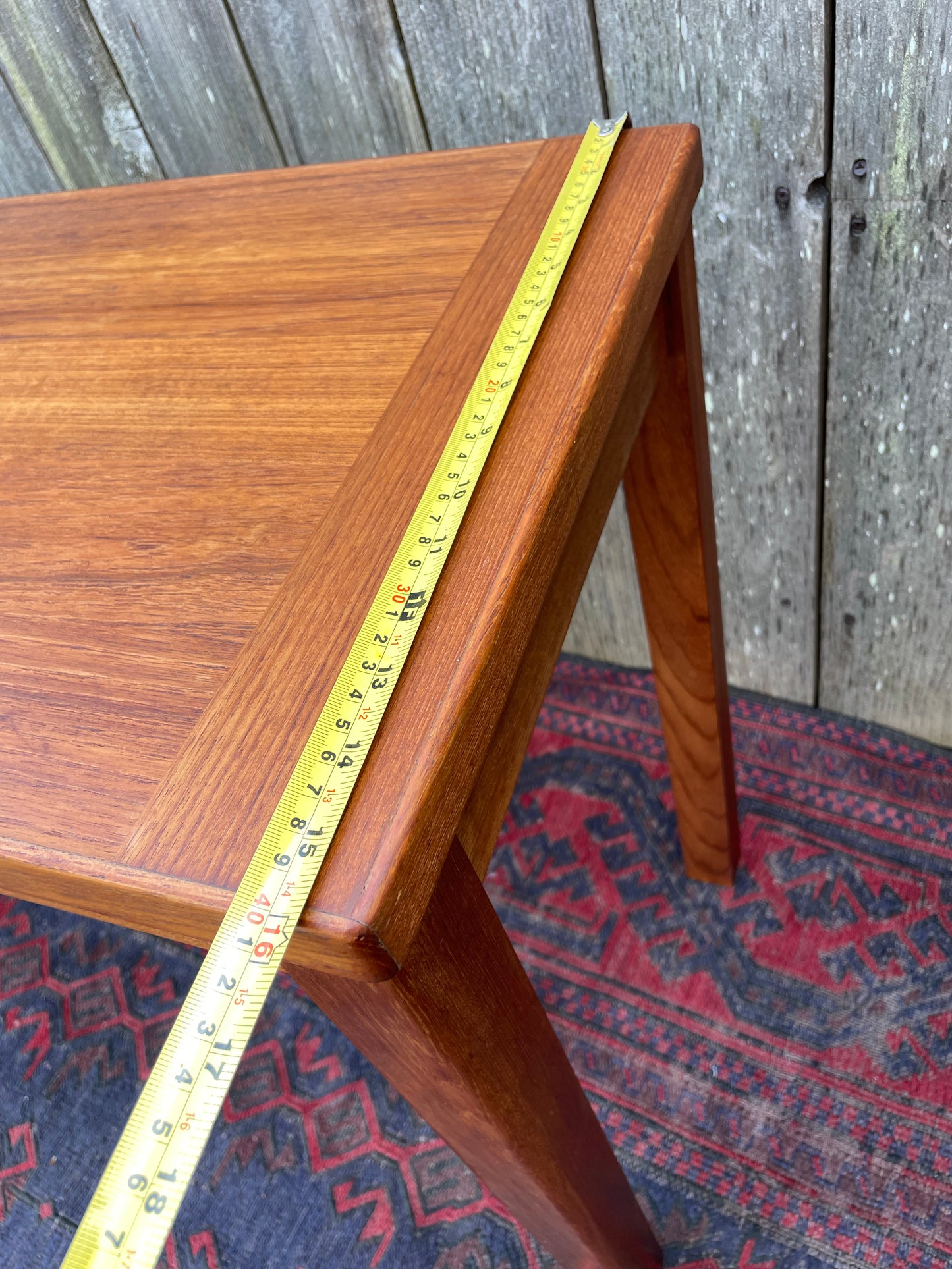 Danish Teak Console Sofa Table Vejle Stole & Mobelfabrik Denmark 1970s