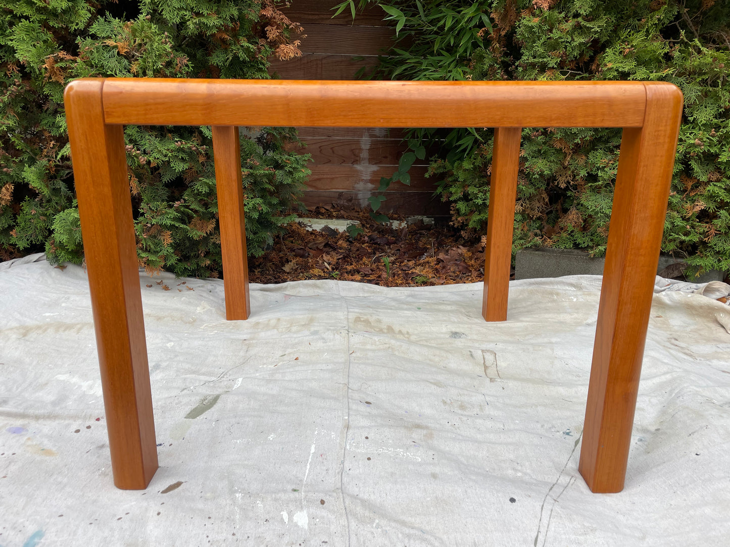 Trioh-Mobler Teak & Glass Side Table Danish Modern, C. 1960s
