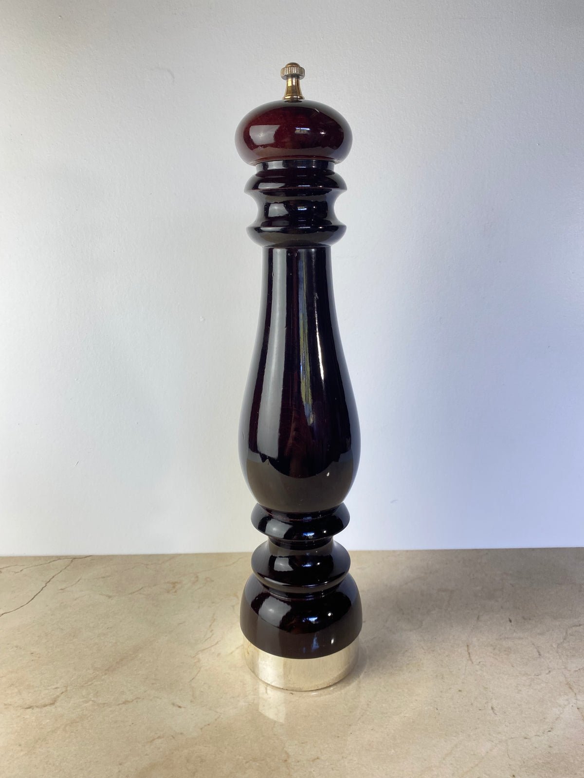 Vintage Chiarugi 1952 "Elite" Wood Pepper Mill, Made in Italy — Florence