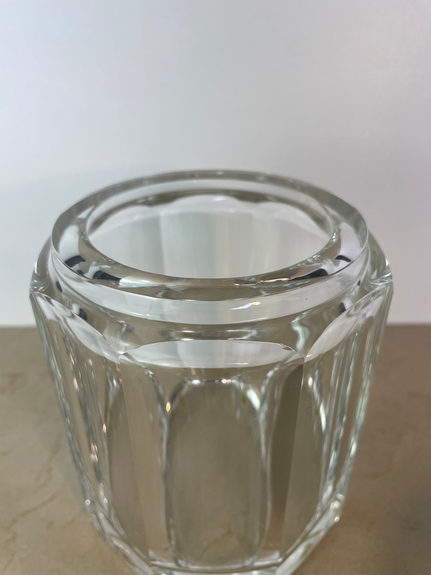 Vintage Plata Lappas Faceted Crystal Jar With Silverplate Lid, Argentina