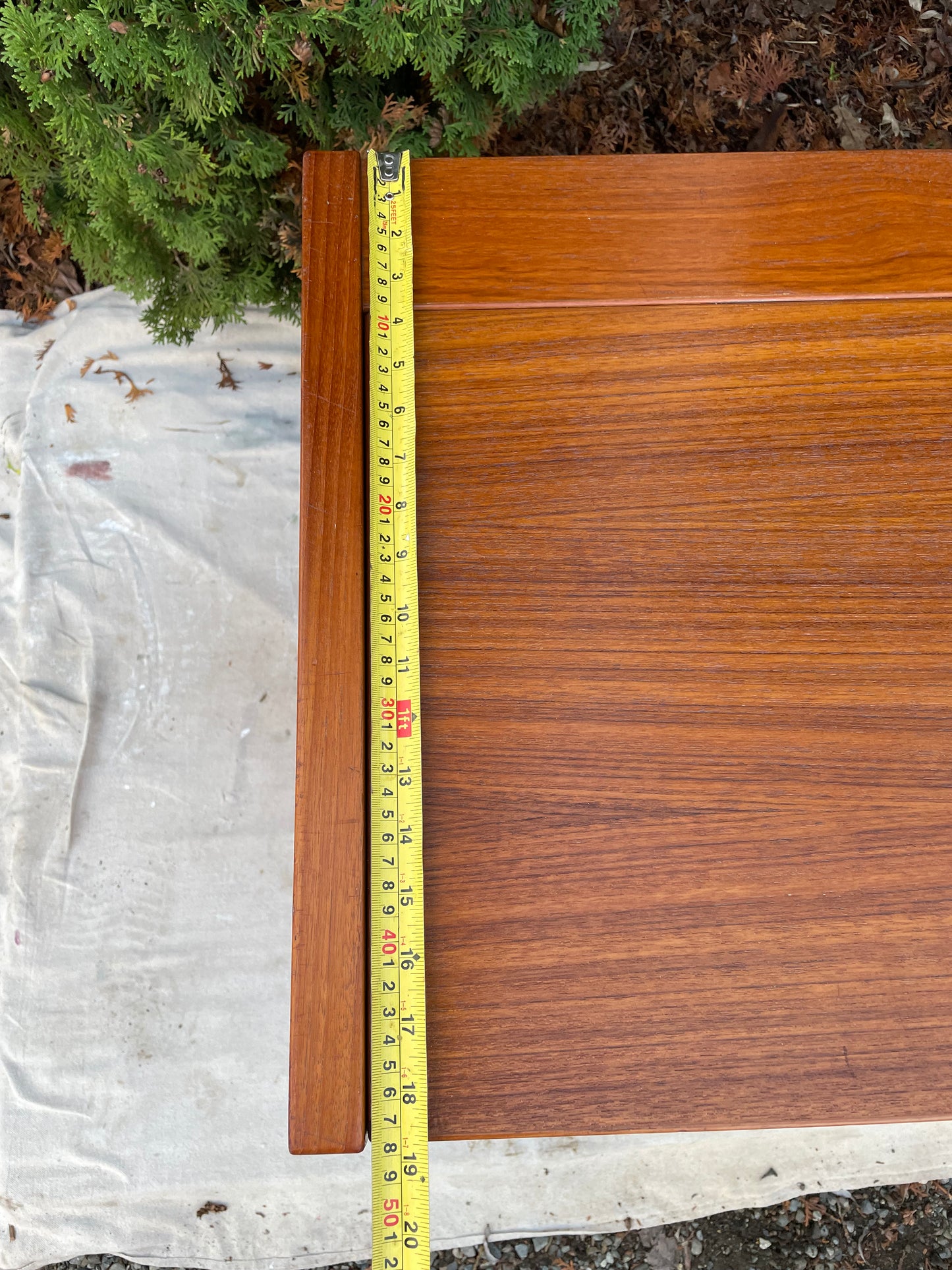 Mid-Century Modern Danish Teak Flip-Top Vanity or Desk - 1960s