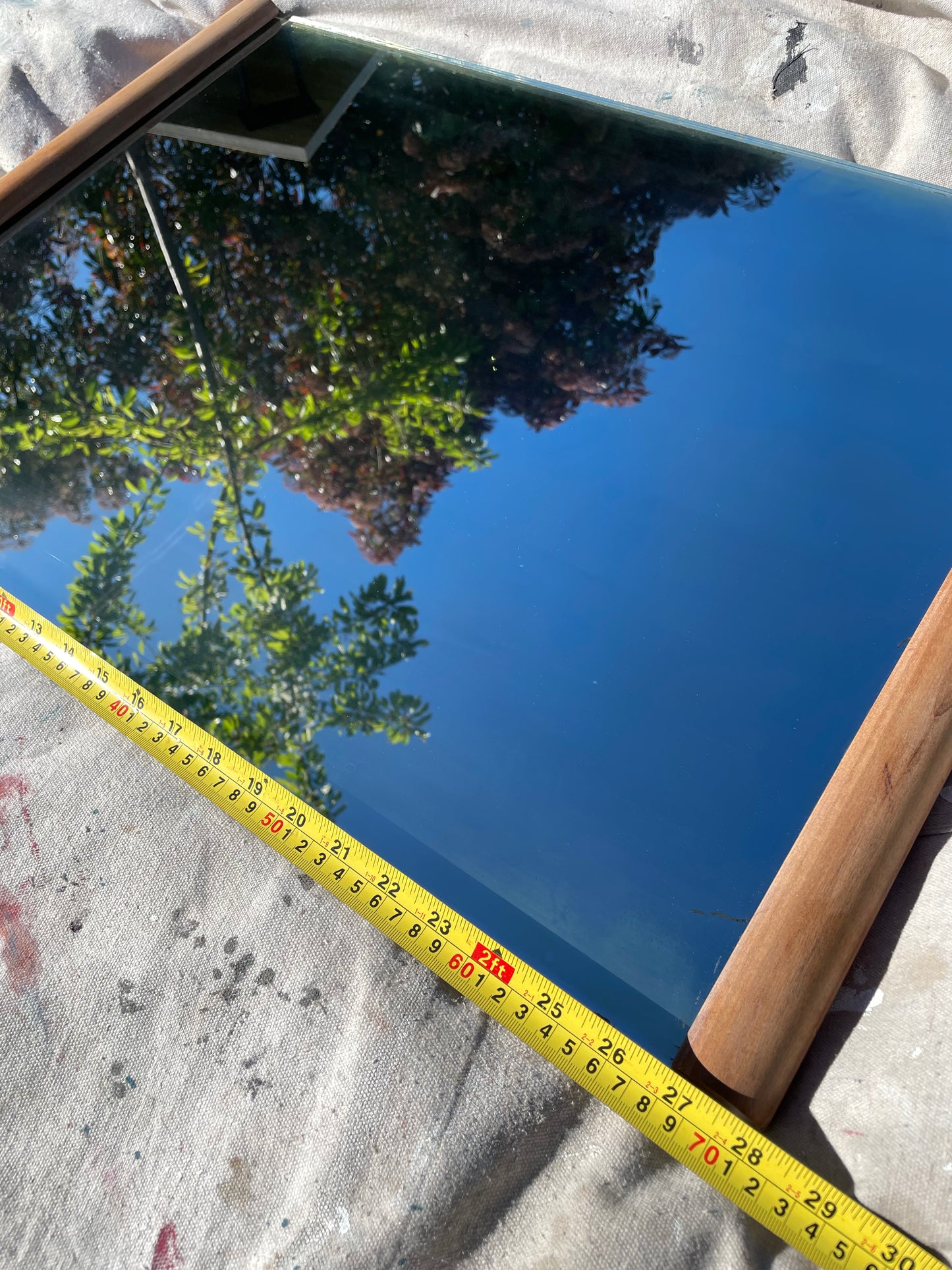 Vintage Walnut Framed Mirror