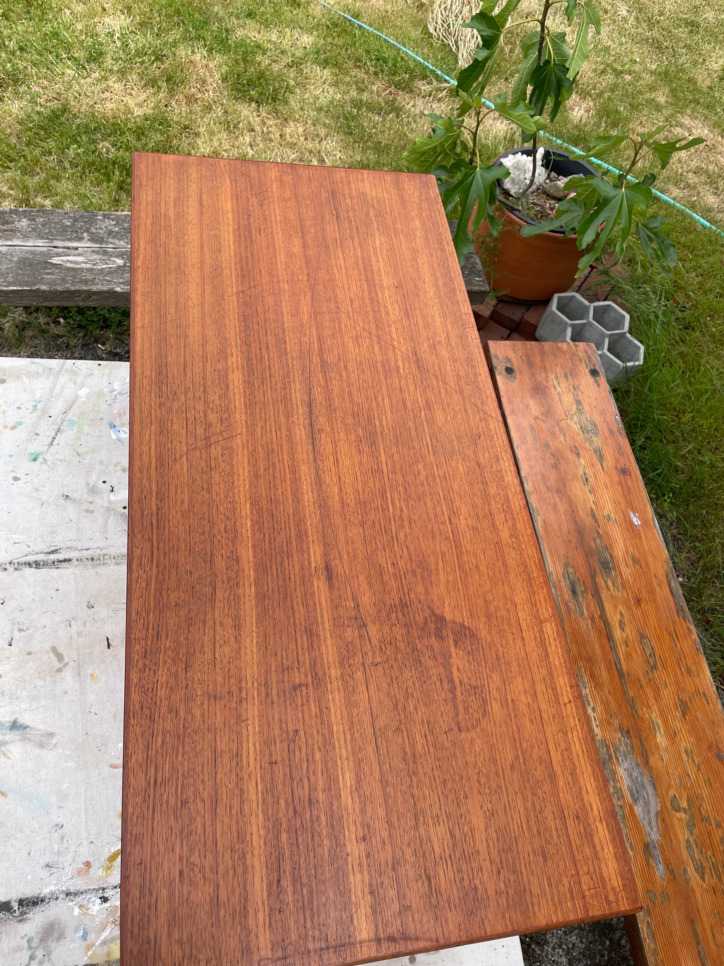 Mid-Century Danish Modern Teak Wall Unit Cabinet Element