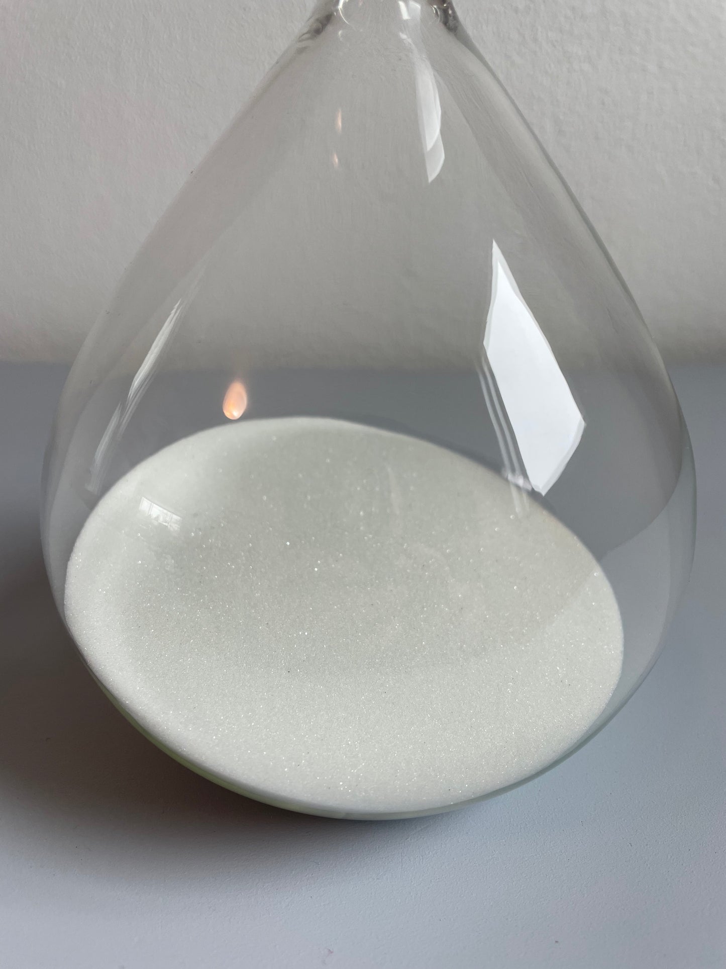 Glass & Sand Hourglass Decorative Object