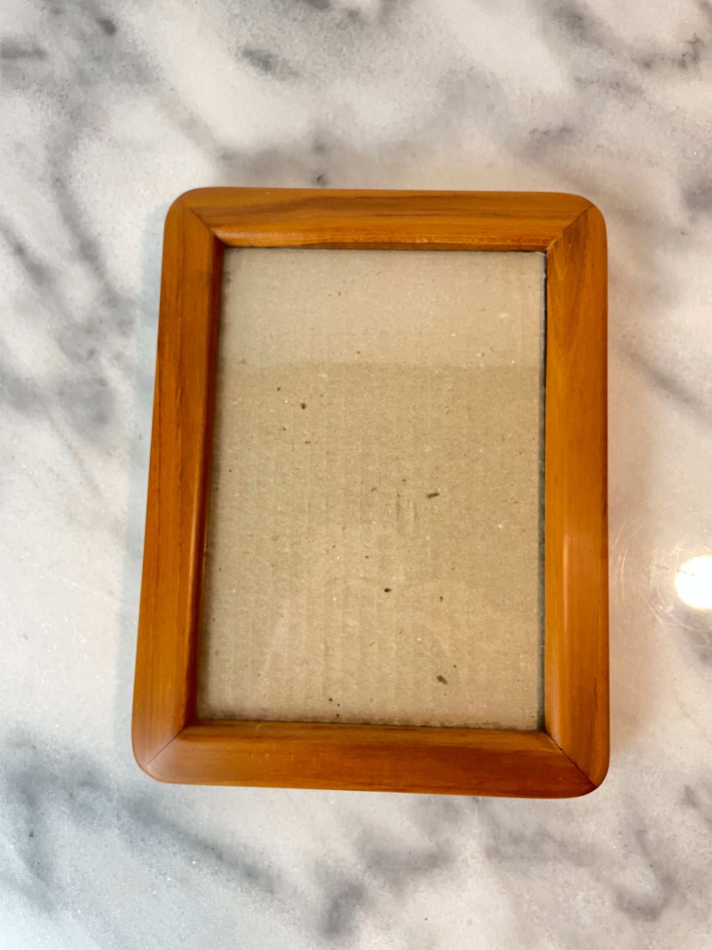 Mid 20th Century Danish Modern Style Teak Picture Frame Tabletop or Wall Mount