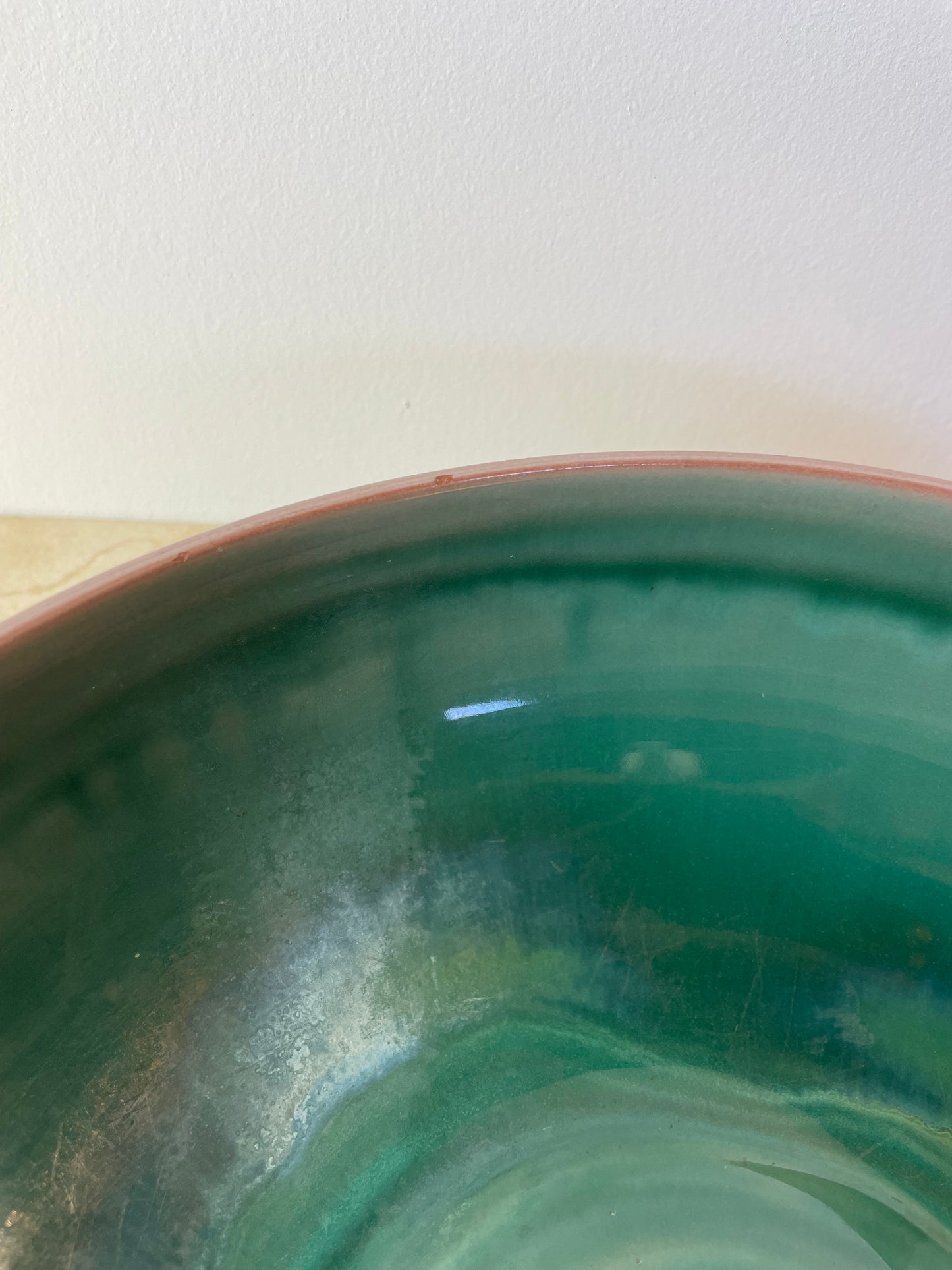 Vintage Stangl Pottery Terra Rose Bowl, Mauve & Turquoise Swirl, Trenton Nj
