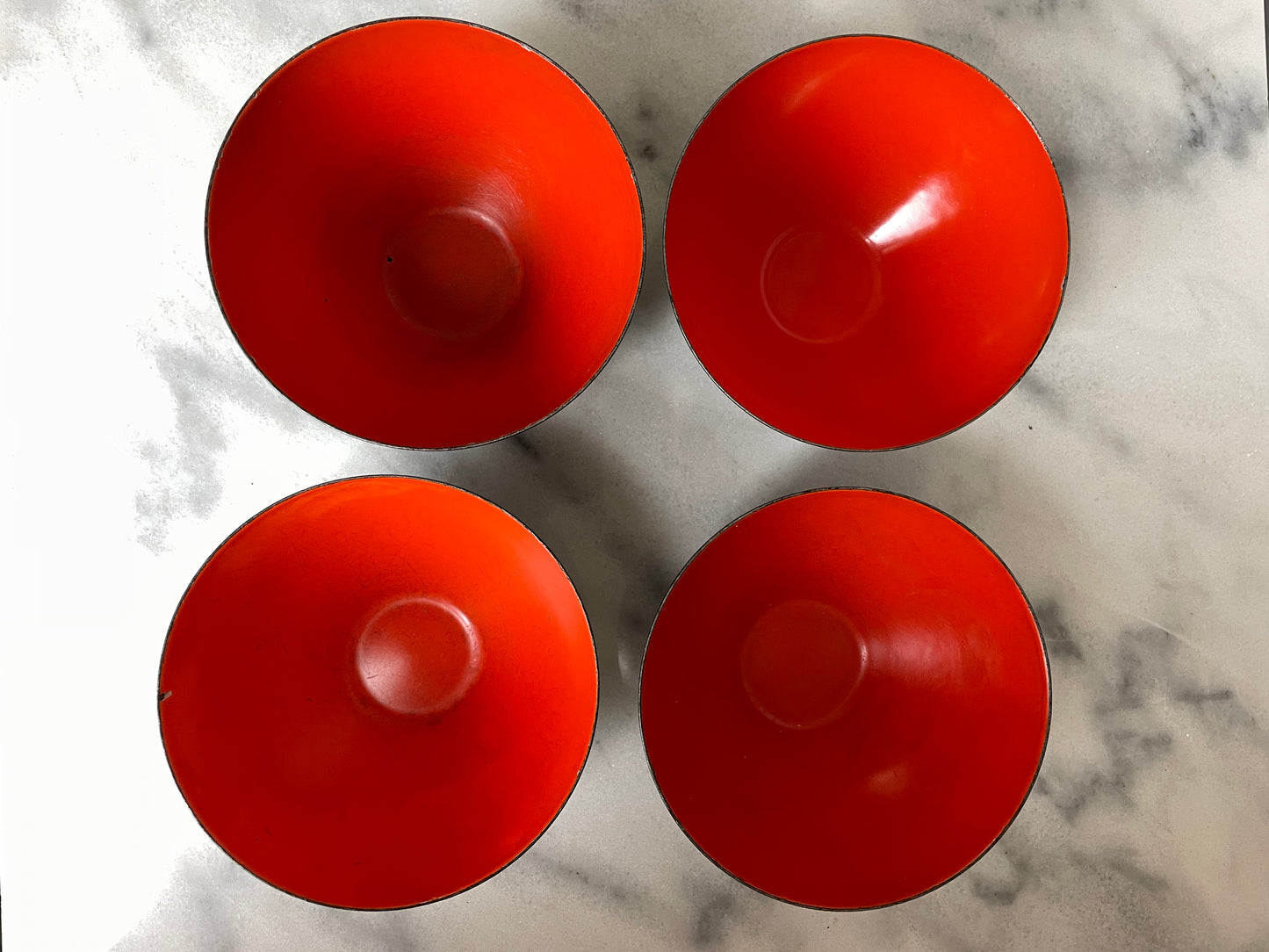 Krenit Bowls by Herbert Krenchel, Made in Denmark, 1950s - Set of 4