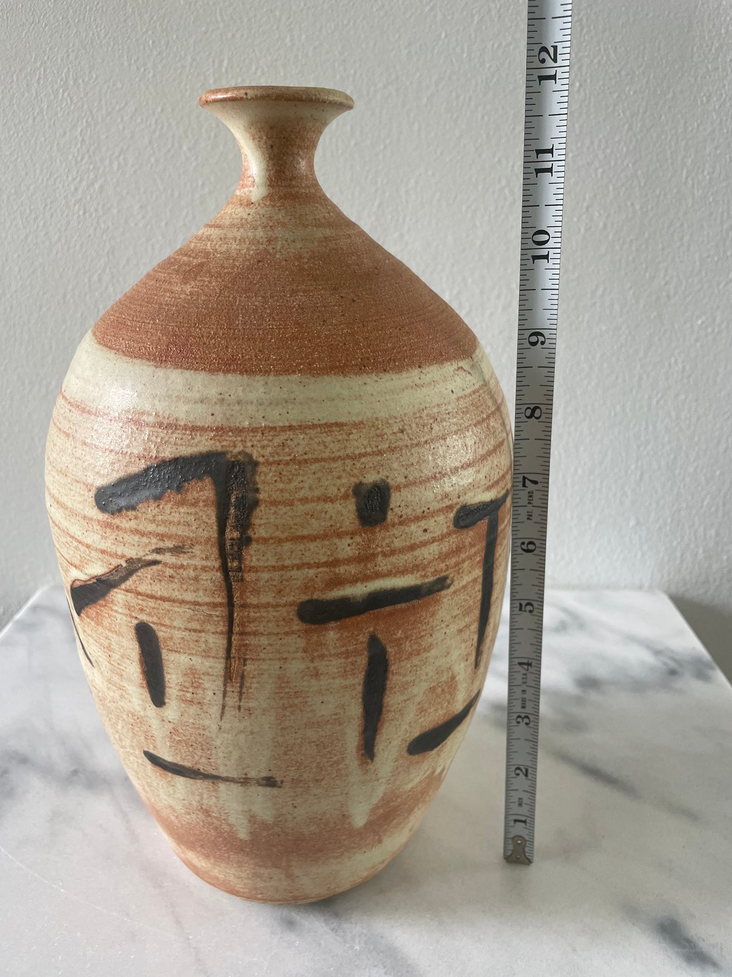 Mid 20th Century Signed Large Scale Figured Ceramic Studio Pottery